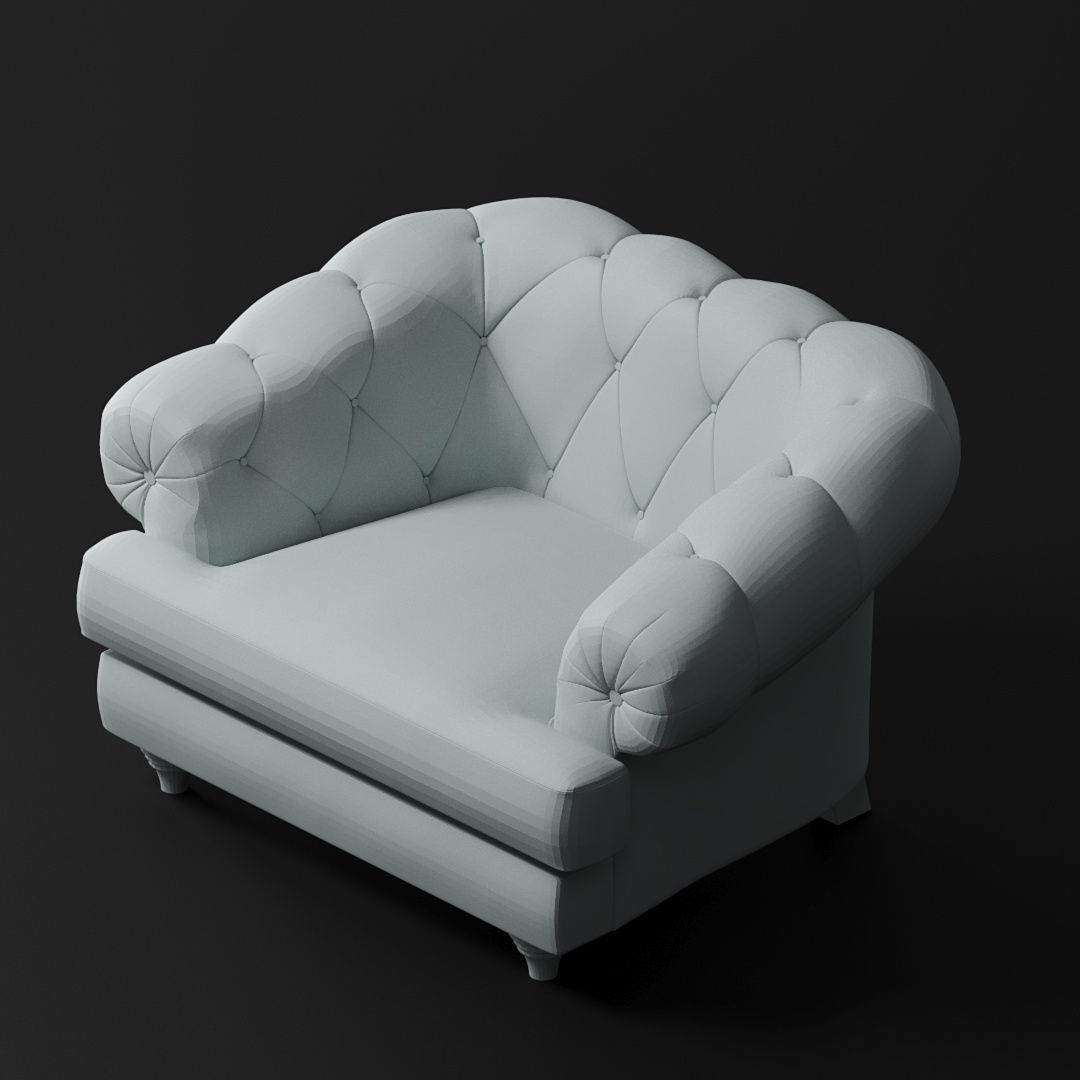 40 Different Chair and Armchair Diorama Collection Pack-Bundle 3D print model_32