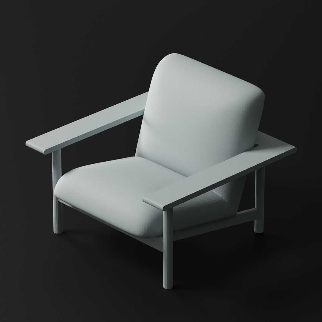 40 Different Chair and Armchair Diorama Collection Pack-Bundle 3D print model_39