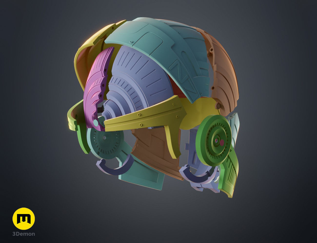 Mass Effect N7 Helmet 3D print model_4