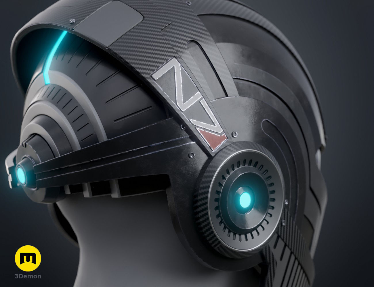 Mass Effect N7 Helmet 3D print model_2