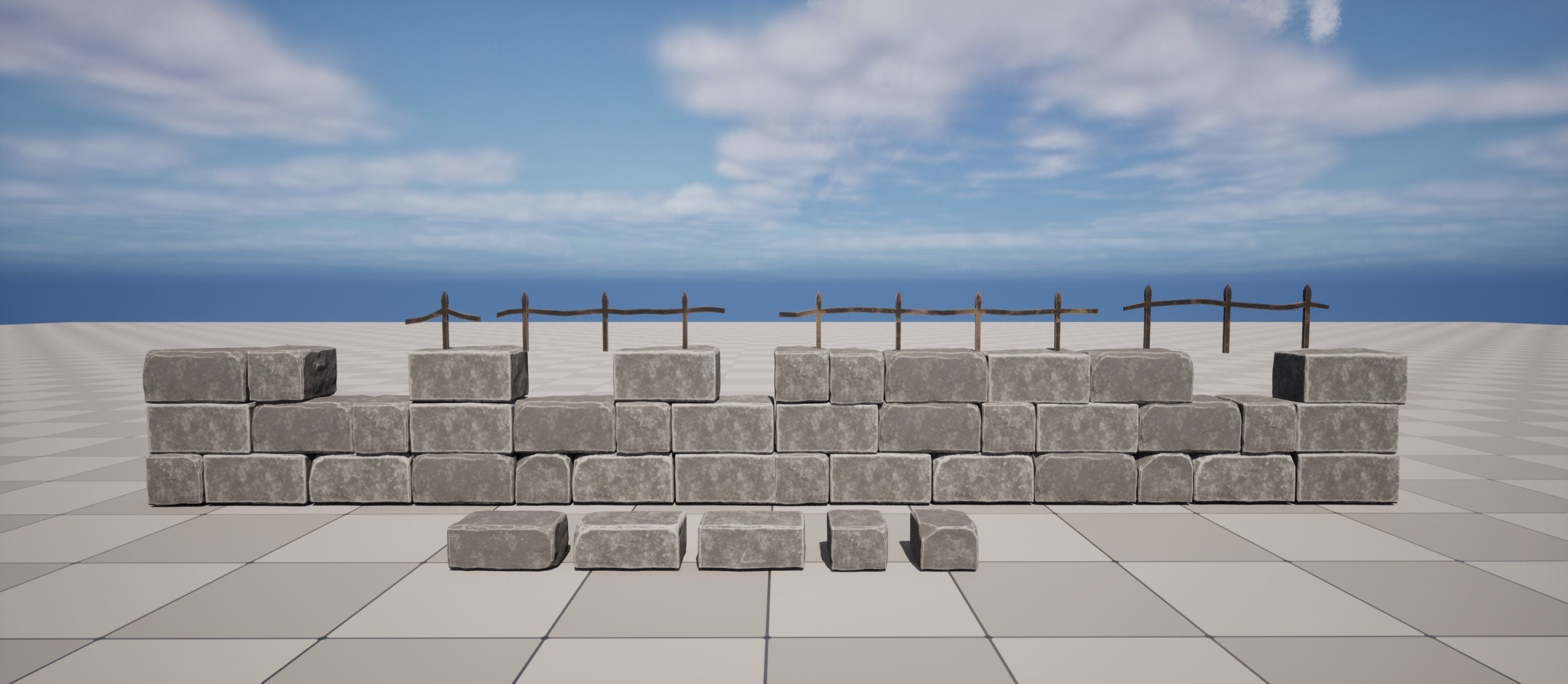 Stylized Graveyard Assets Low-poly 3D model_7