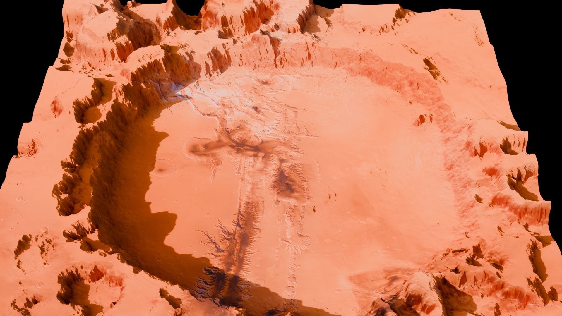 Landscape Crater 3D model Low-poly 3D model_19