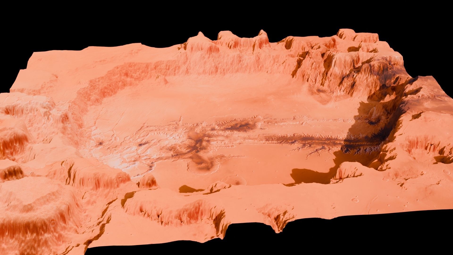 Landscape Crater 3D model Low-poly 3D model_27