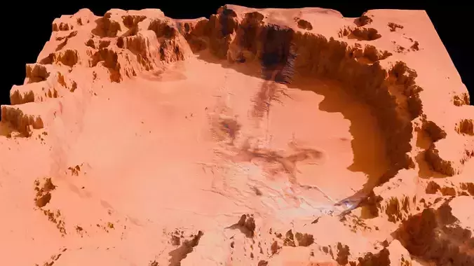 Landscape Crater 3D model