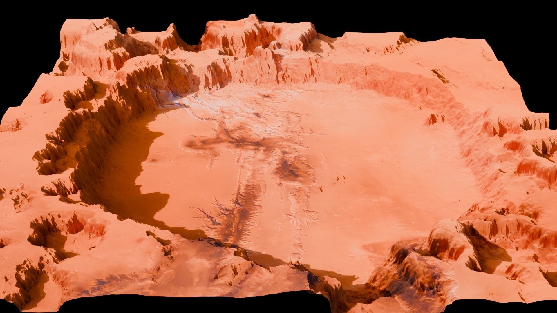 Landscape Crater 3D model Low-poly 3D model_29