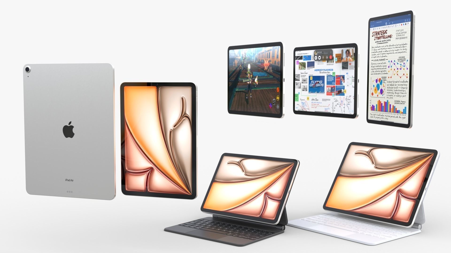 Apple iPad Air 2024 full Collection  3D model_1