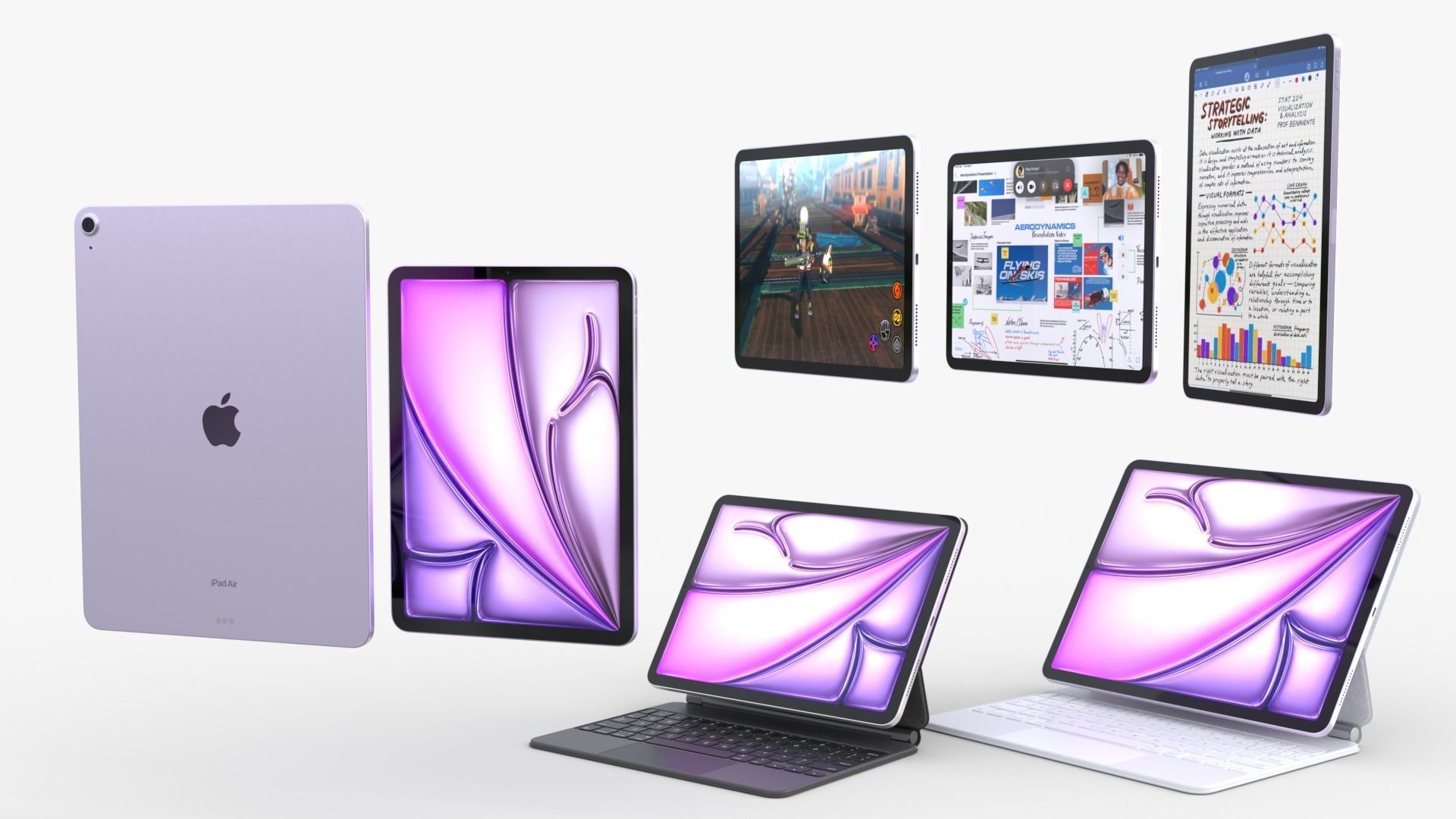 Apple iPad Air 2024 full Collection  3D model_2