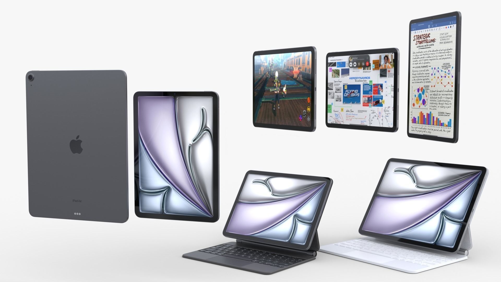 Apple iPad Air 2024 full Collection  3D model_4