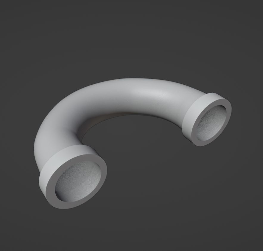 Industrial Pipes Pack 3D print model_1