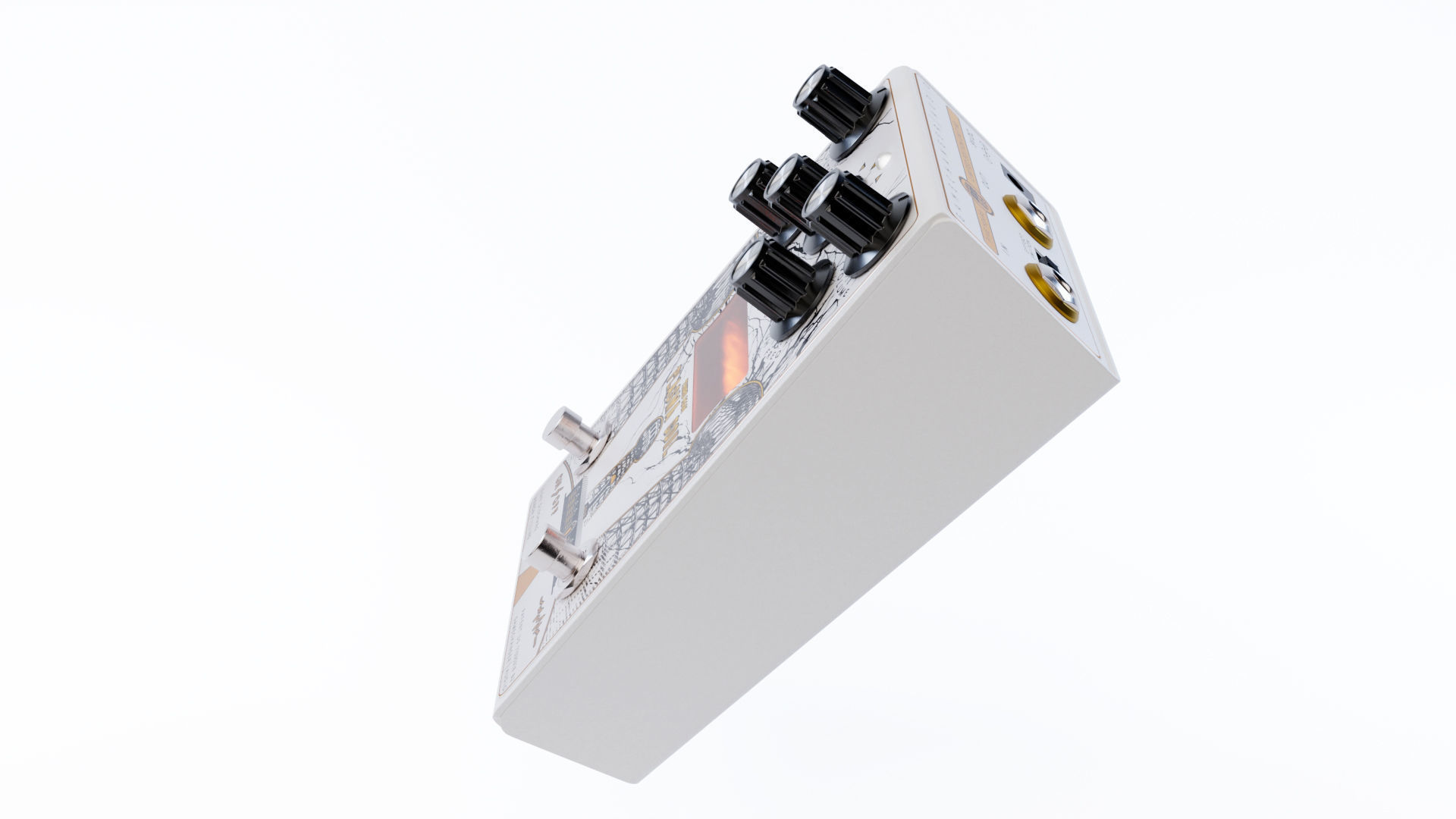 Gamechanger Audio Plasma Coil Distortion Pedal 3D model_2