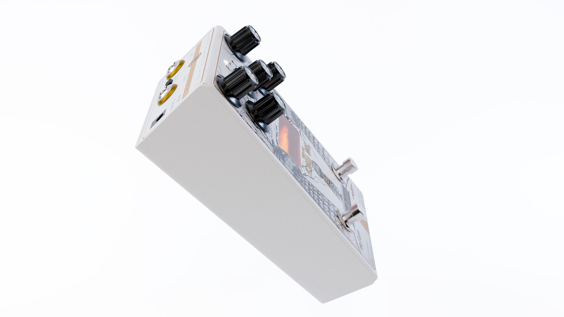 Gamechanger Audio Plasma Coil Distortion Pedal 3D model_6