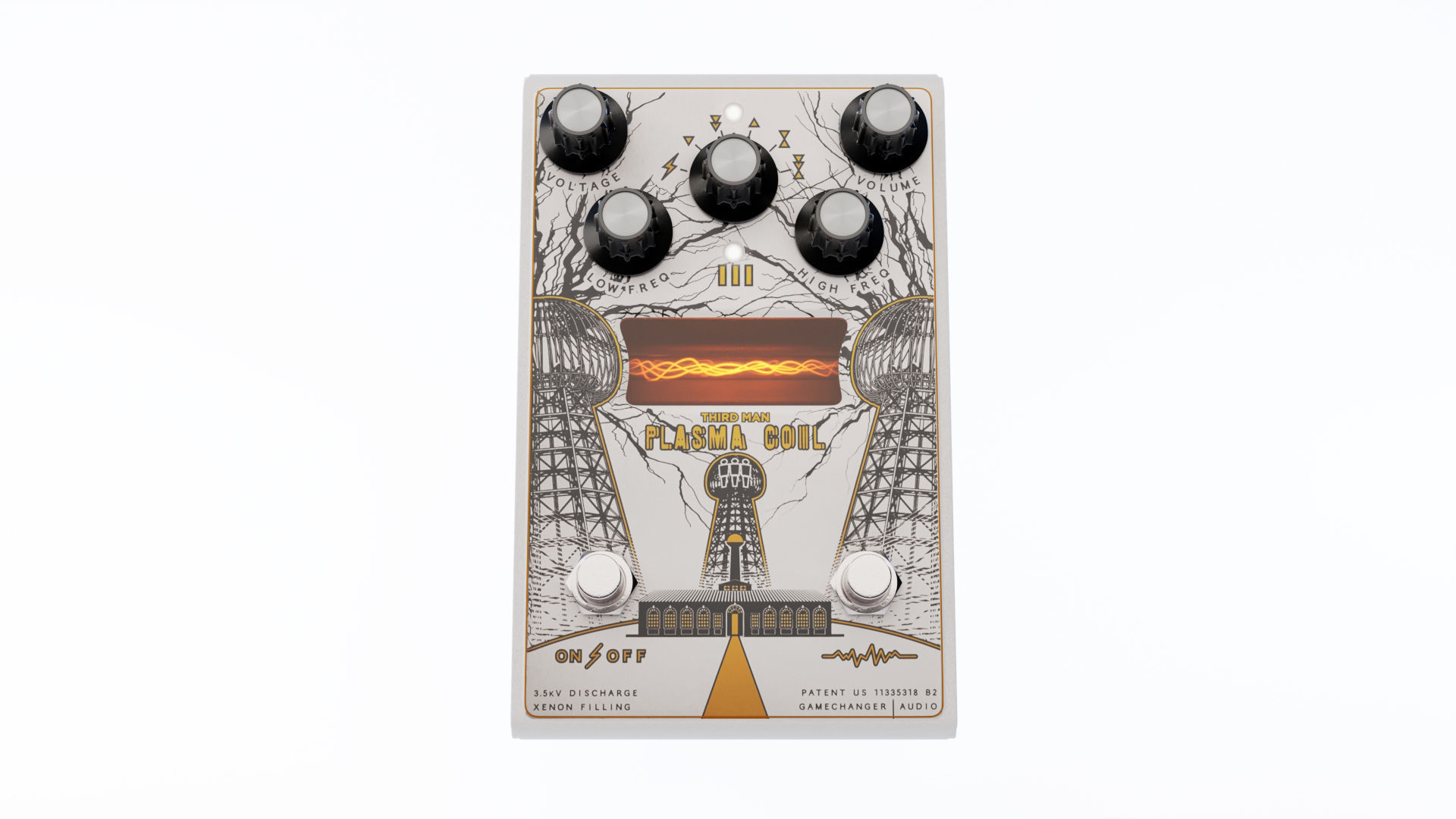 Gamechanger Audio Plasma Coil Distortion Pedal 3D model_8