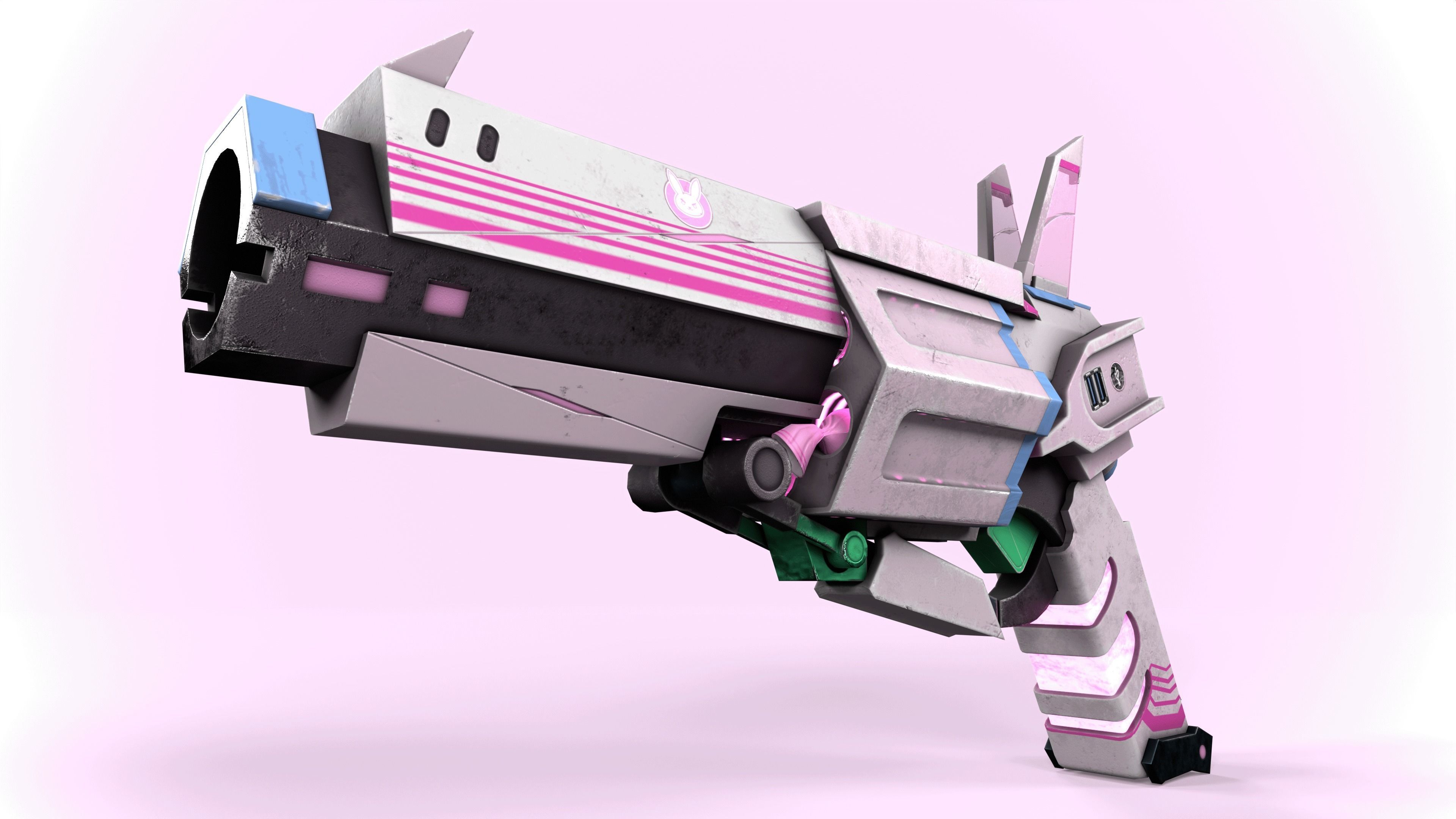 WhiteRabbit PBR Game-Ready Low-poly 3D model_4