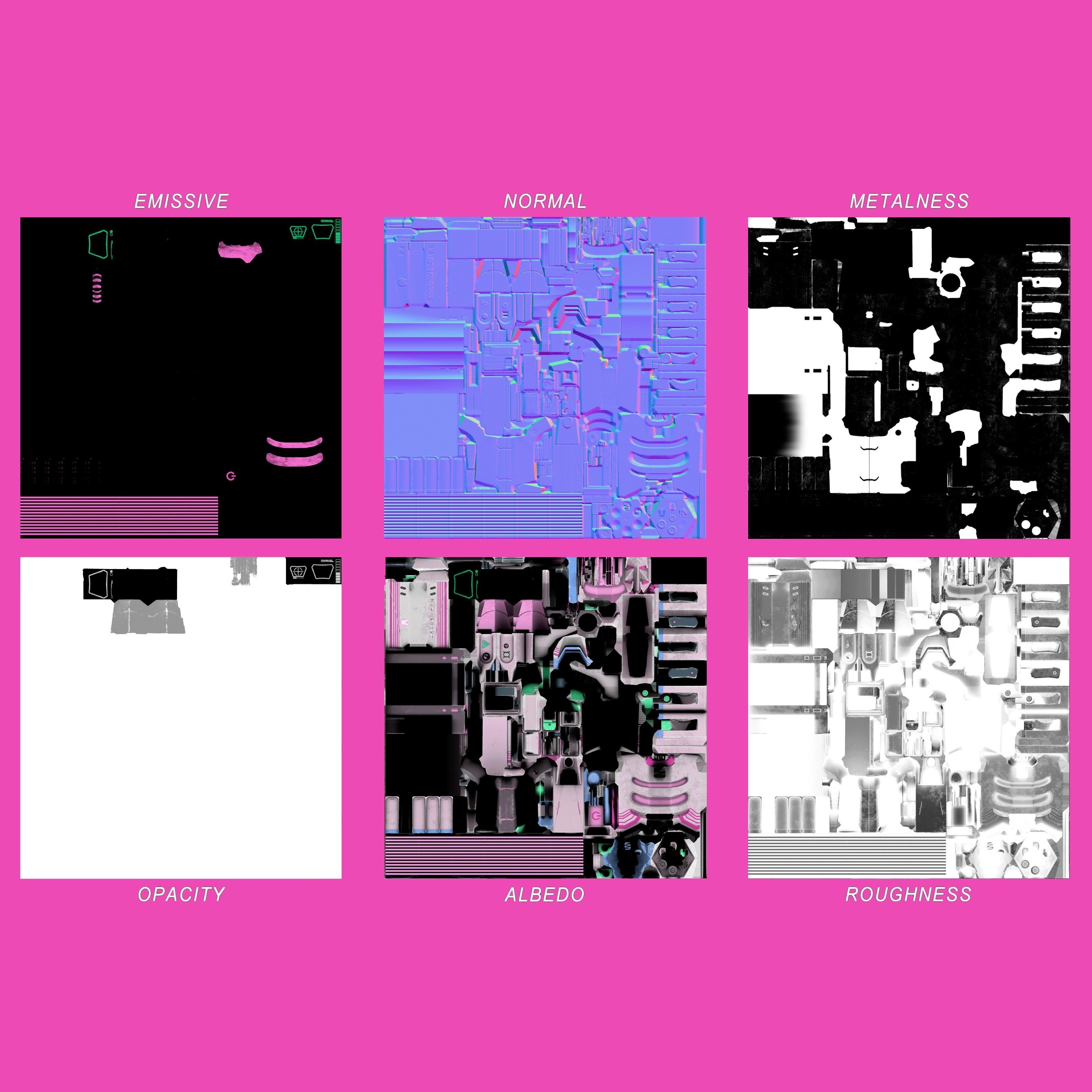 WhiteRabbit PBR Game-Ready Low-poly 3D model_15