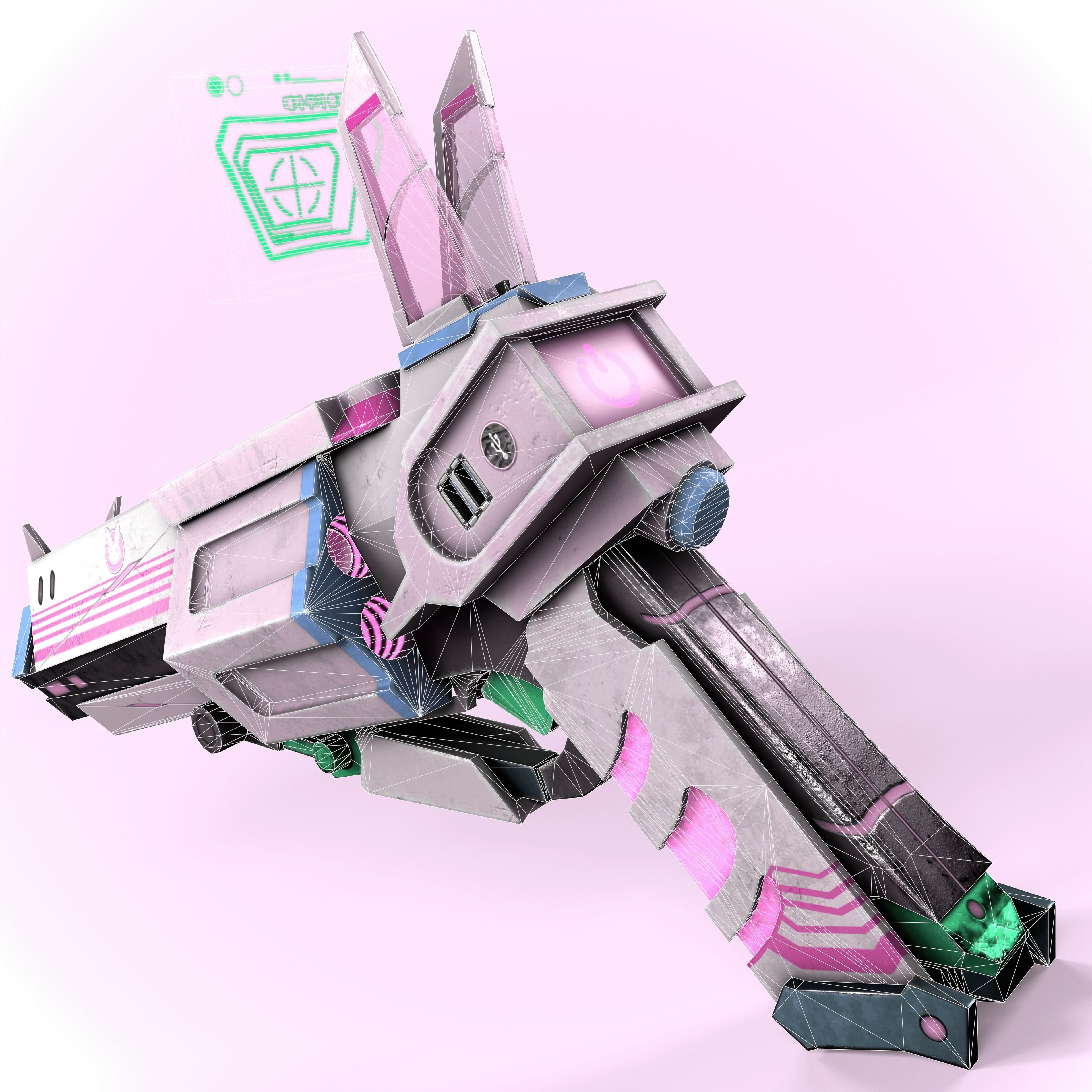 WhiteRabbit PBR Game-Ready Low-poly 3D model_13