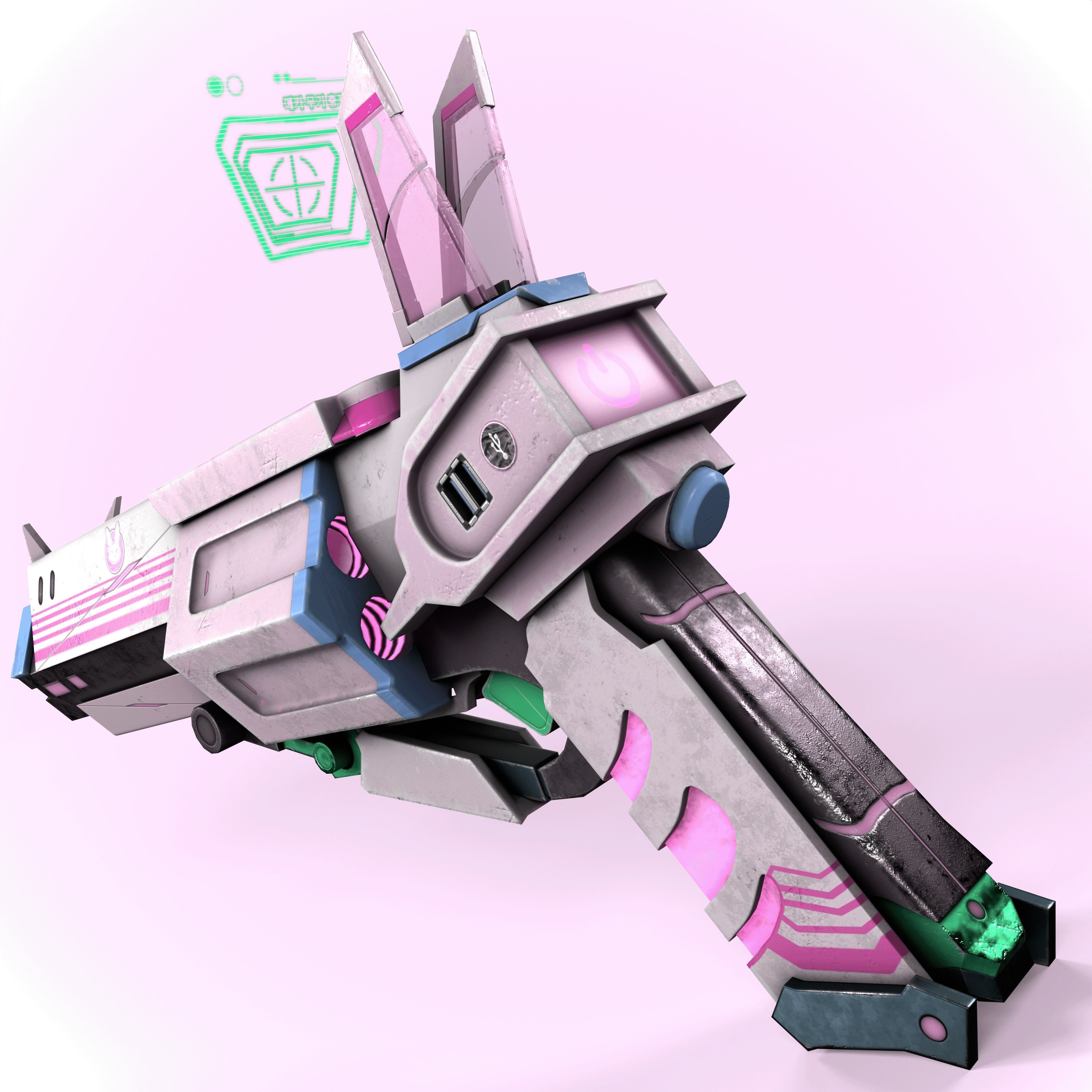 WhiteRabbit PBR Game-Ready Low-poly 3D model_12