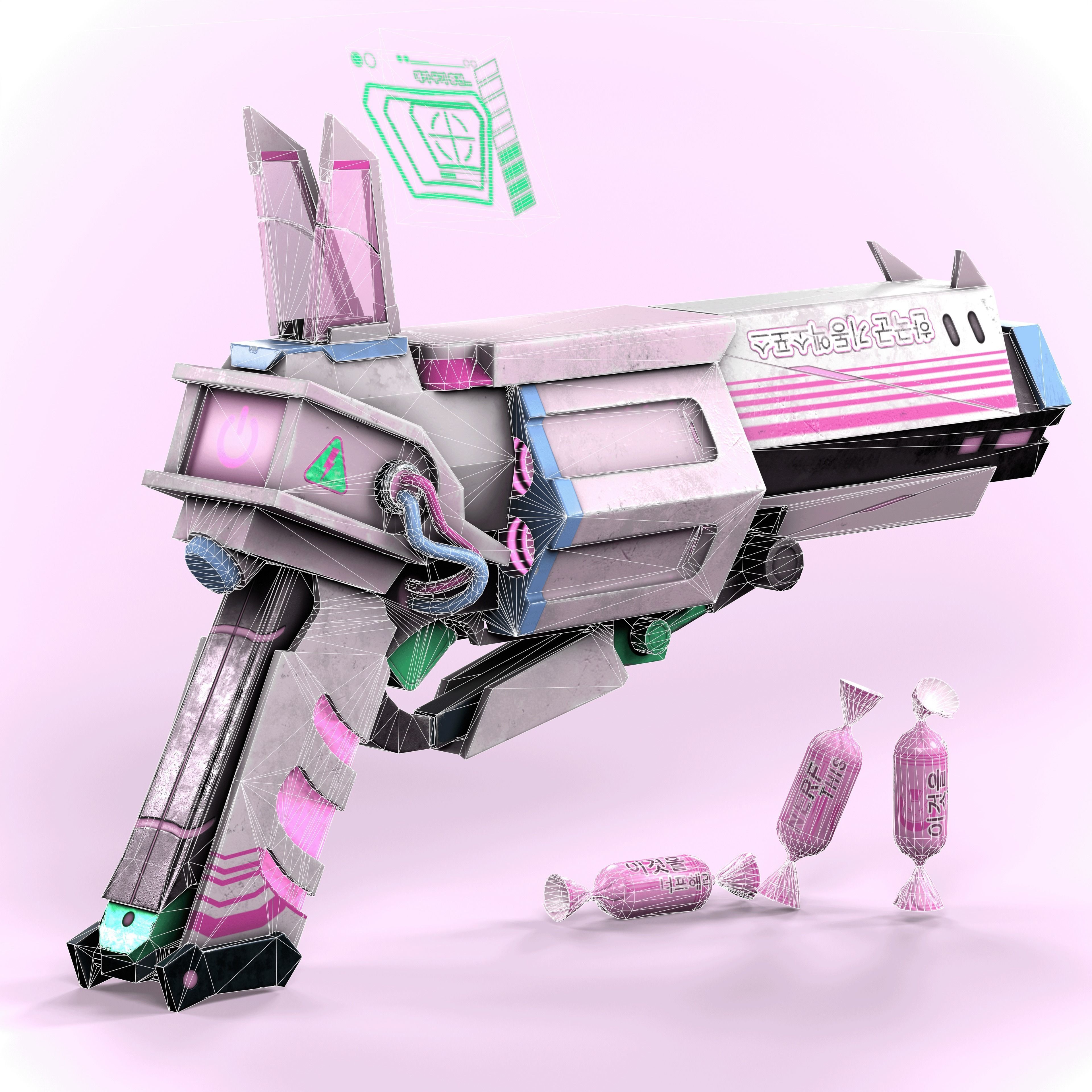 WhiteRabbit PBR Game-Ready Low-poly 3D model_9