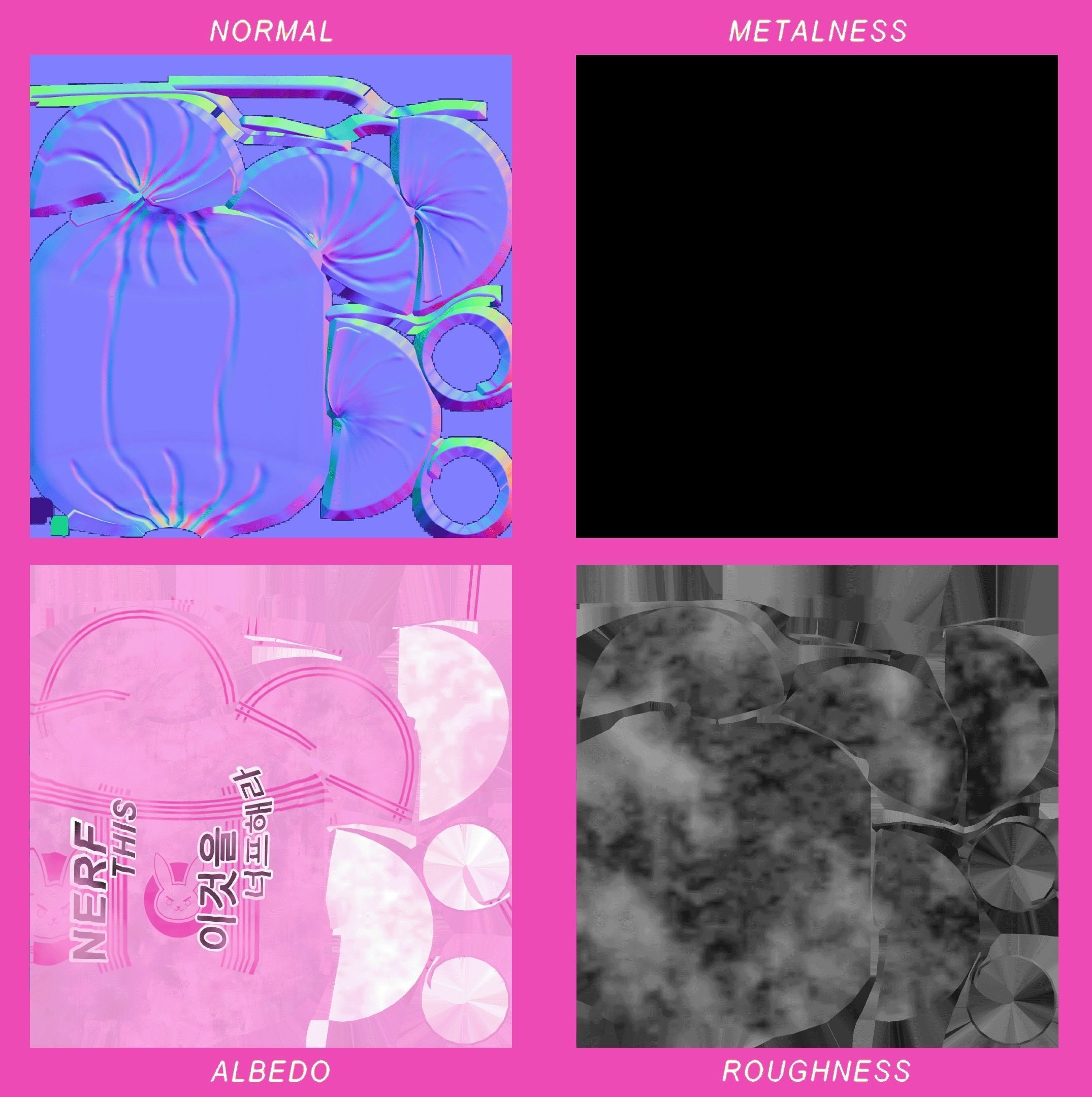 WhiteRabbit PBR Game-Ready Low-poly 3D model_14