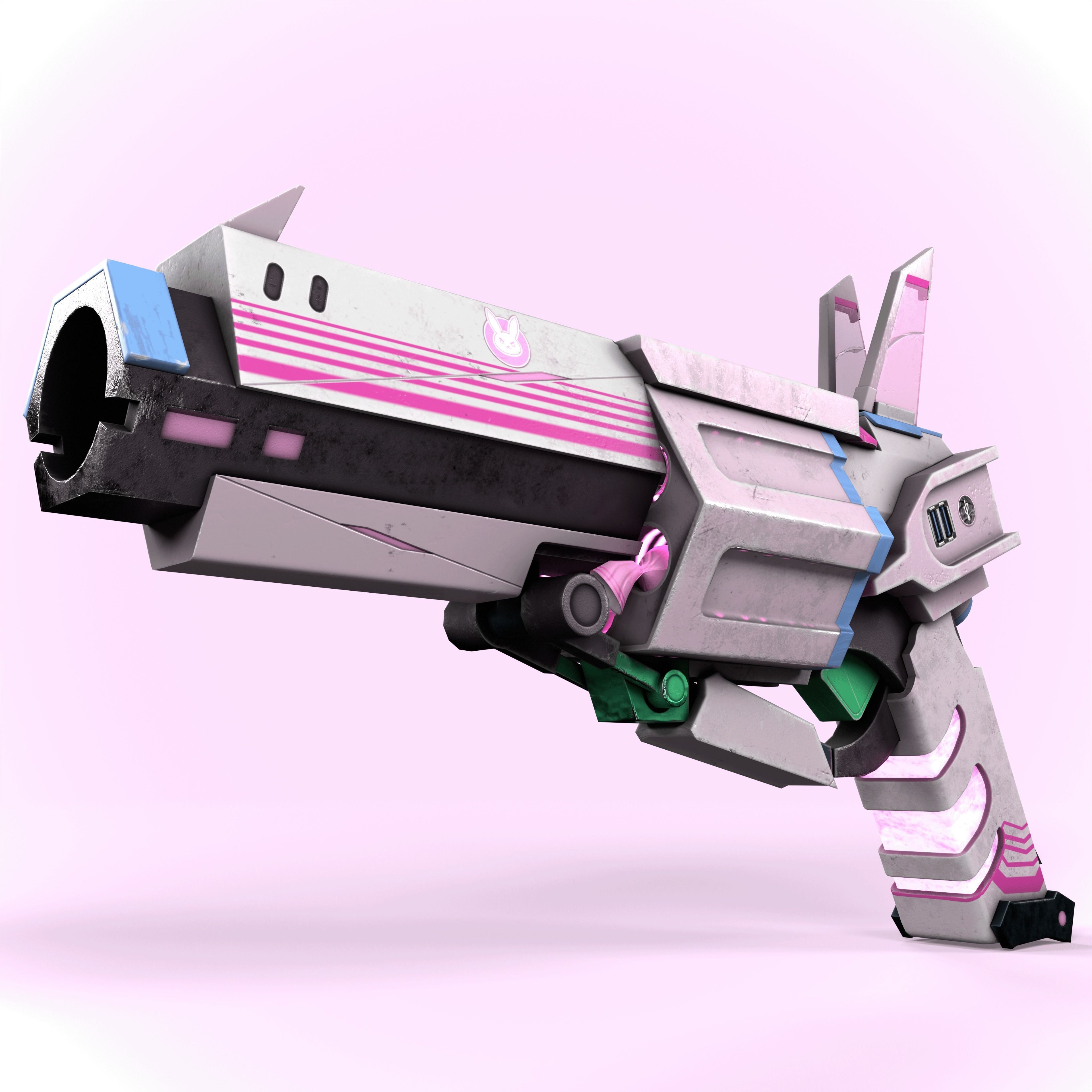 WhiteRabbit PBR Game-Ready Low-poly 3D model_10