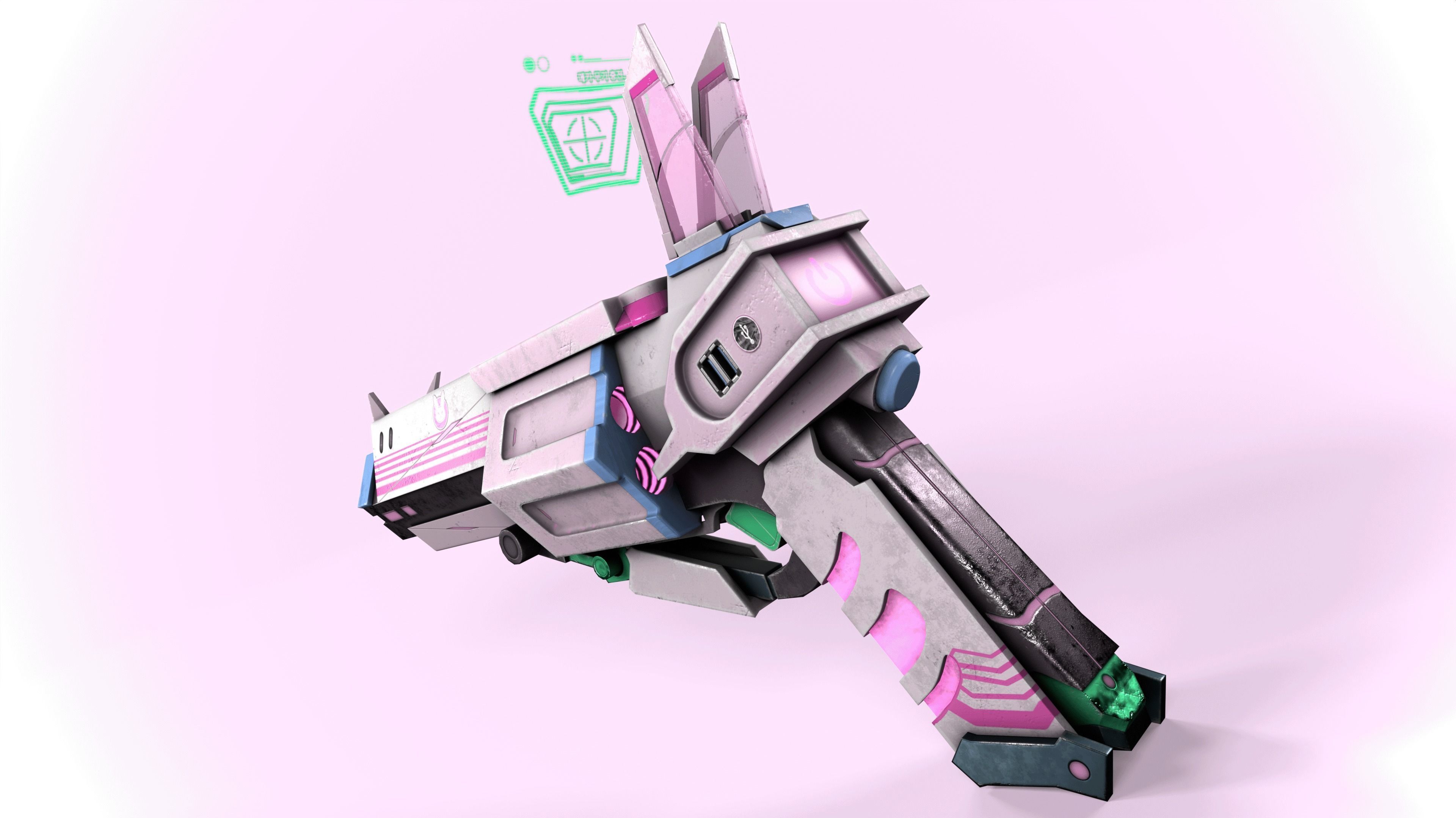 WhiteRabbit PBR Game-Ready Low-poly 3D model_6