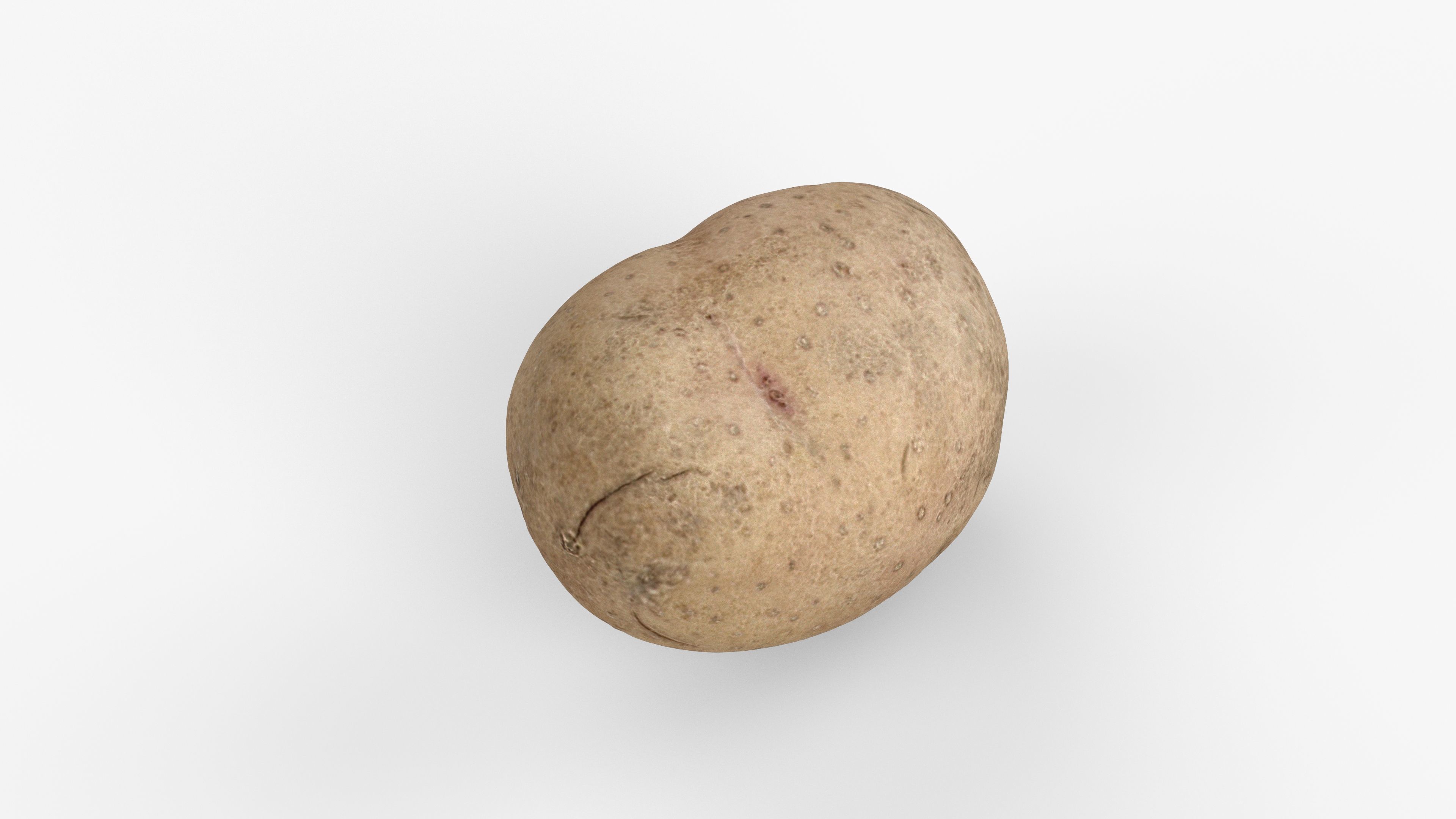 Photorealistic 3D scan of potato Low-poly 3D model_9