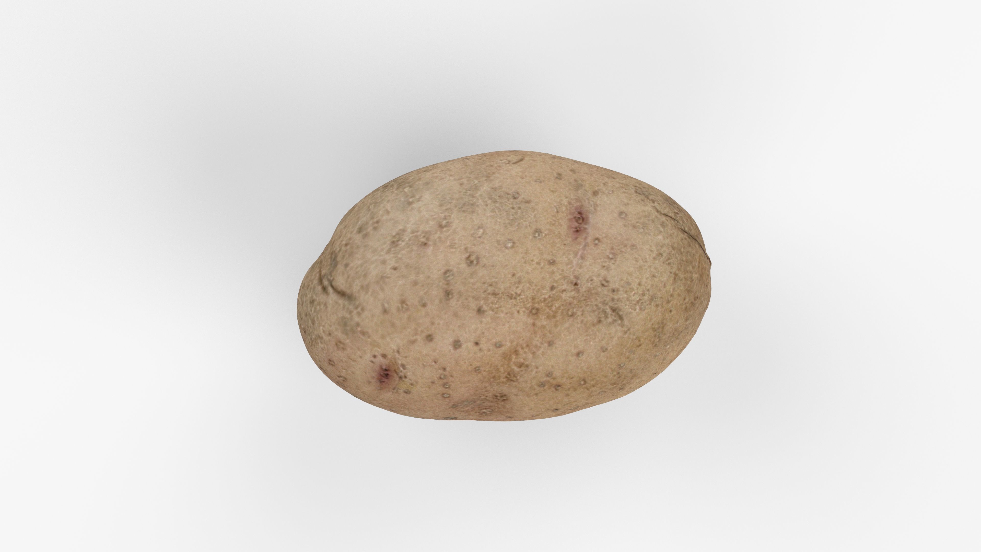 Photorealistic 3D scan of potato Low-poly 3D model_10