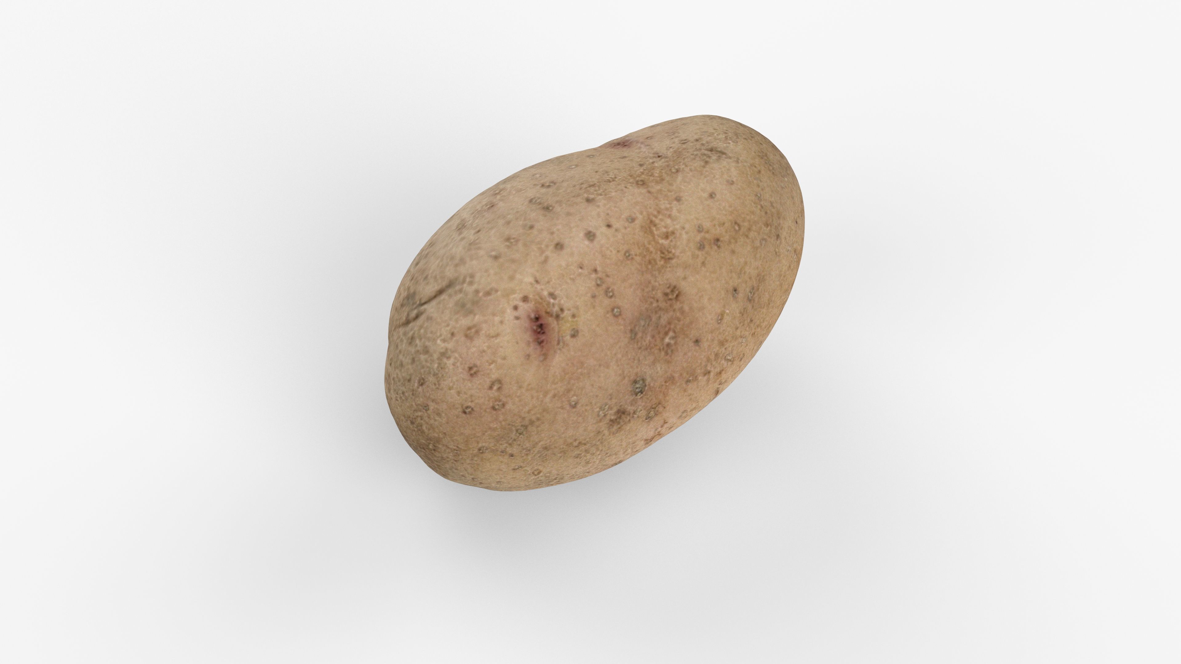 Photorealistic 3D scan of potato Low-poly 3D model_6