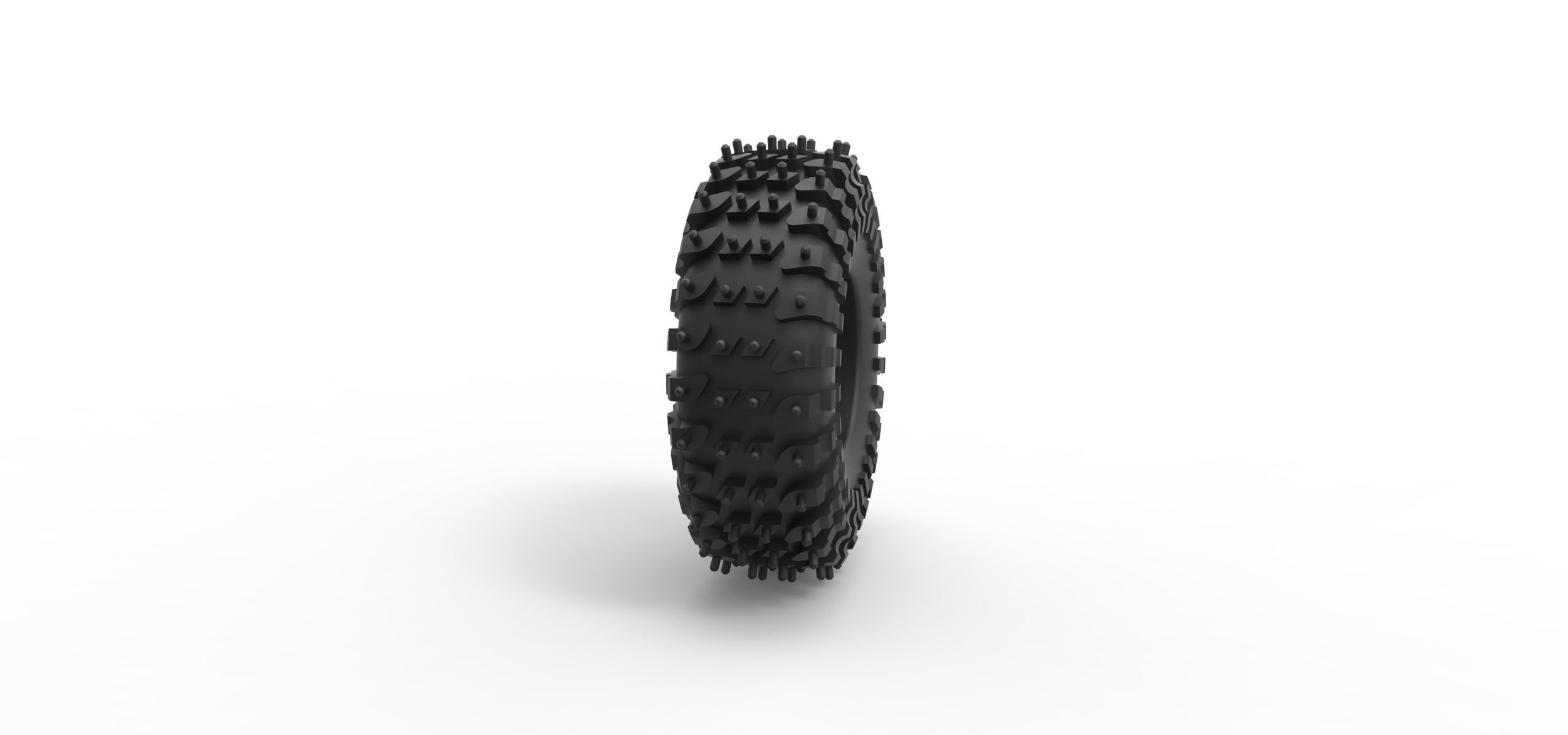 Offroad tire 132 Scale 1 to 25 3D print model_2