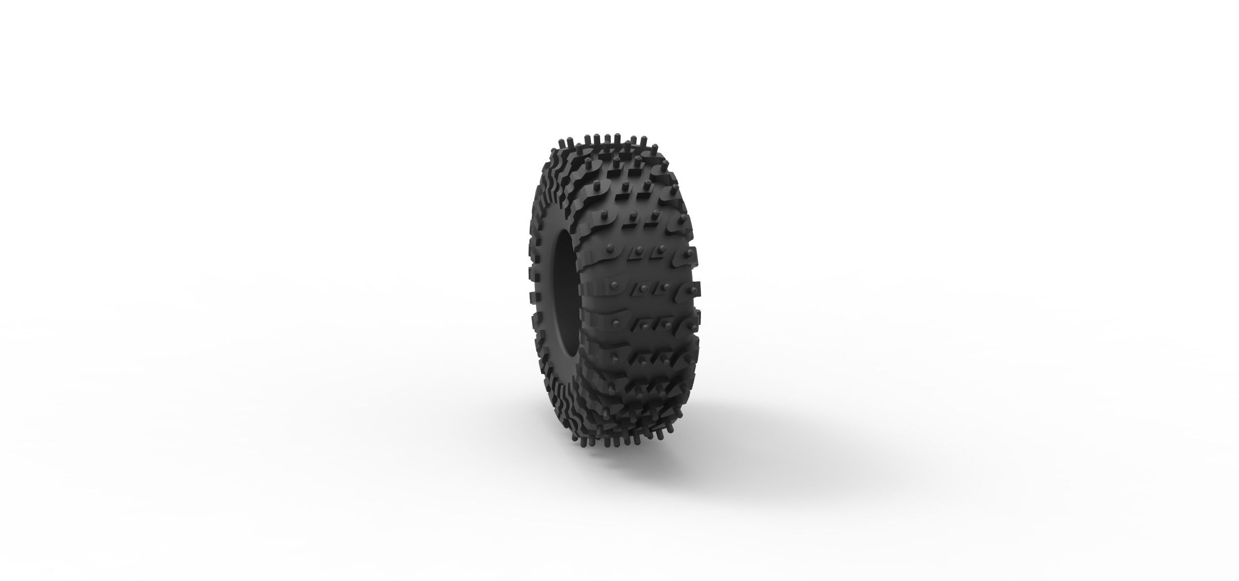 Offroad tire 132 Scale 1 to 25 3D print model_7