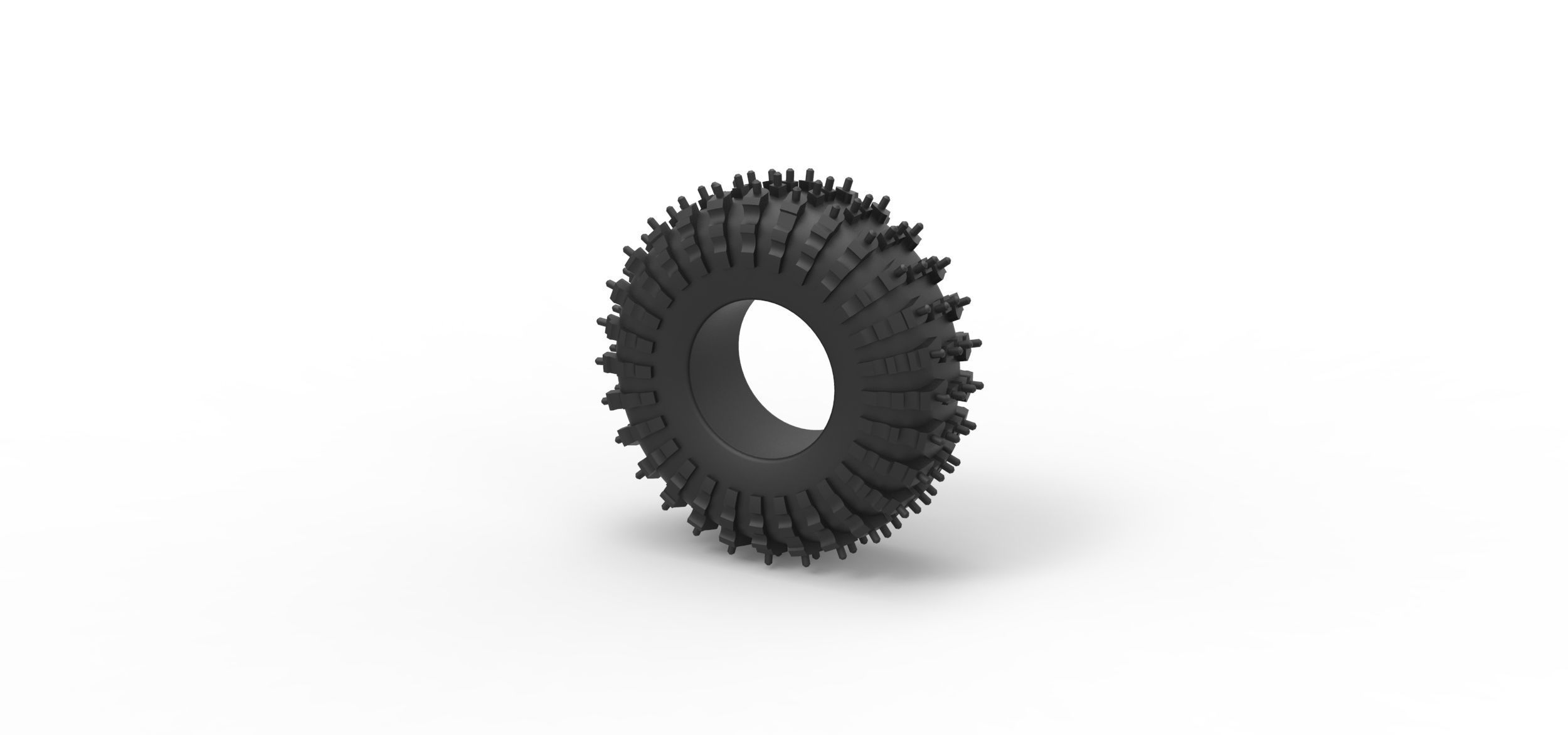 Offroad tire 132 Scale 1 to 25 3D print model_6