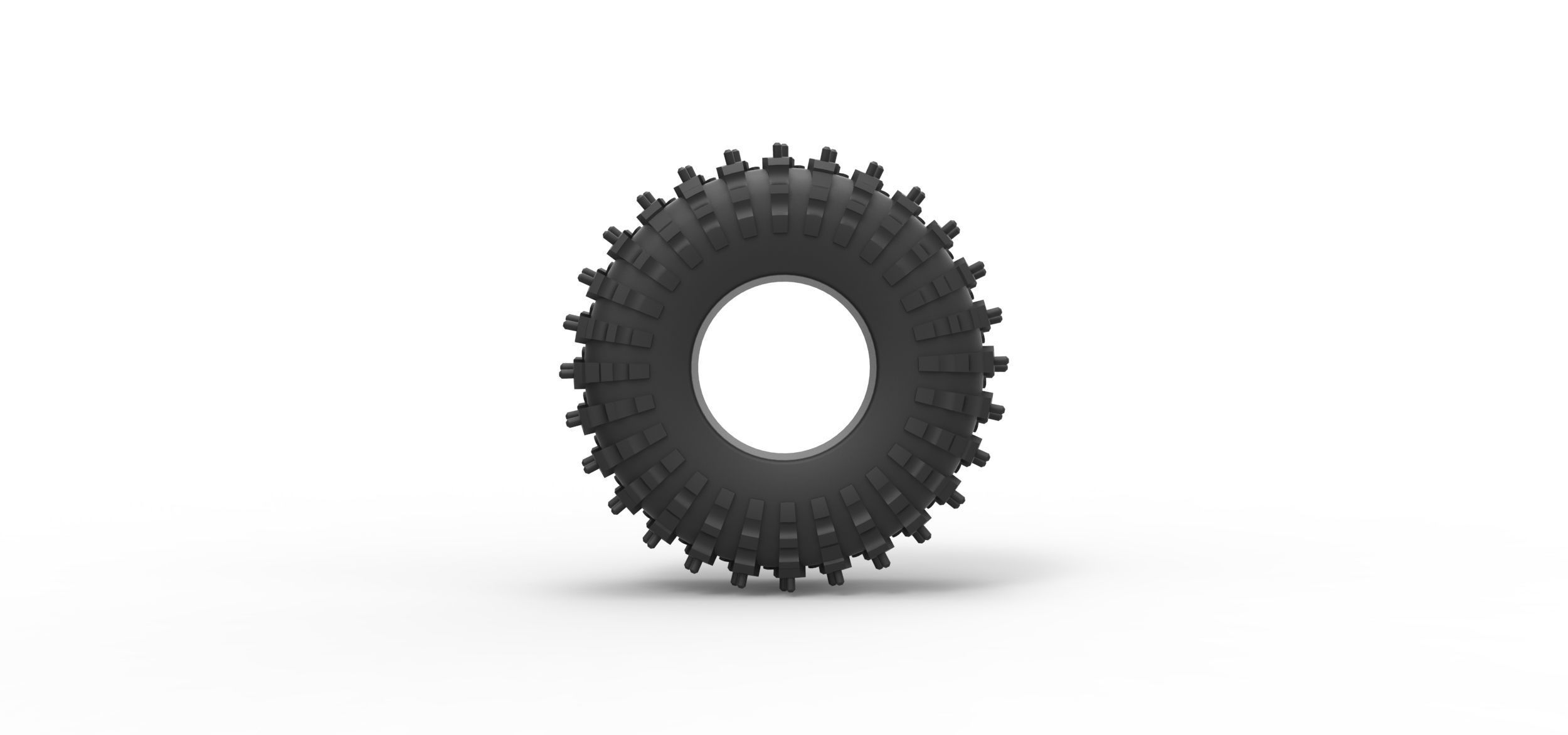 Offroad tire 132 Scale 1 to 25 3D print model_4