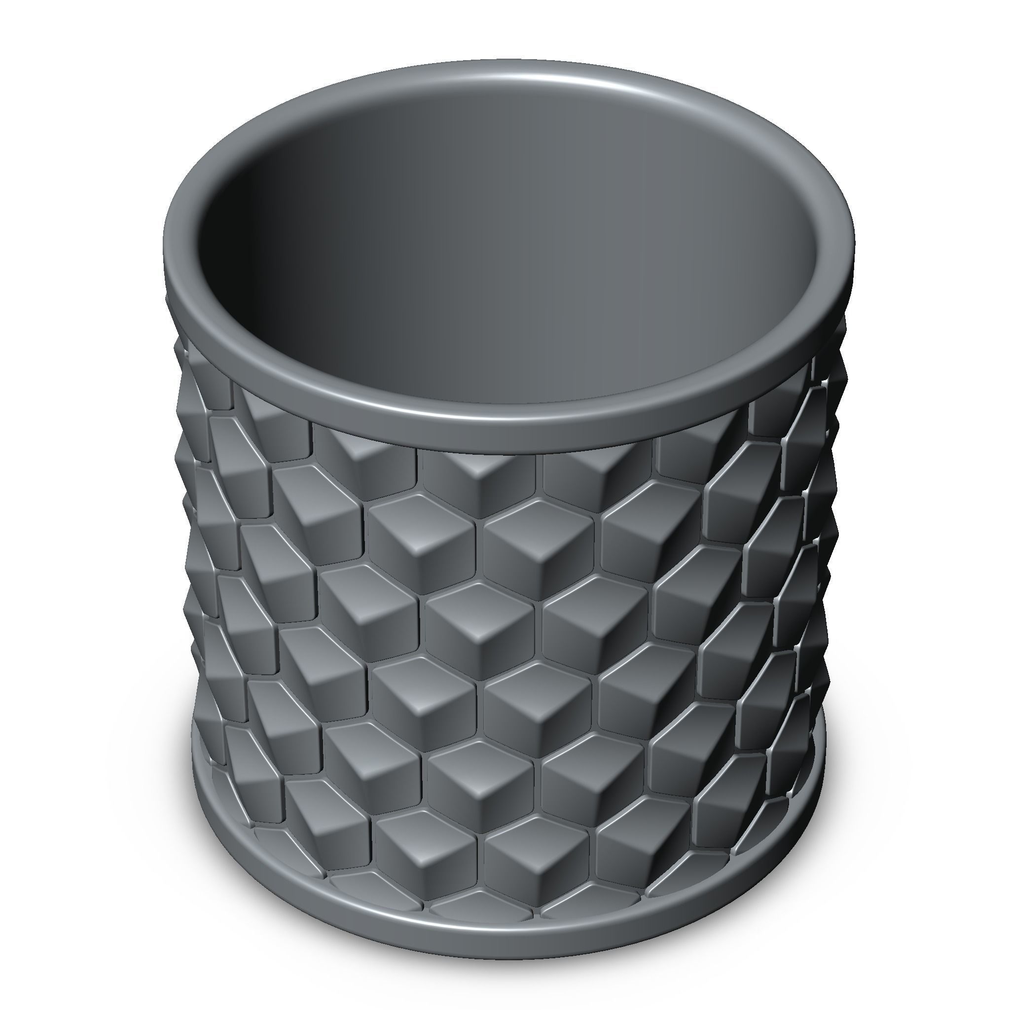 Honeycomb Pen Holder 3d model for 3d printing 3D print model_9