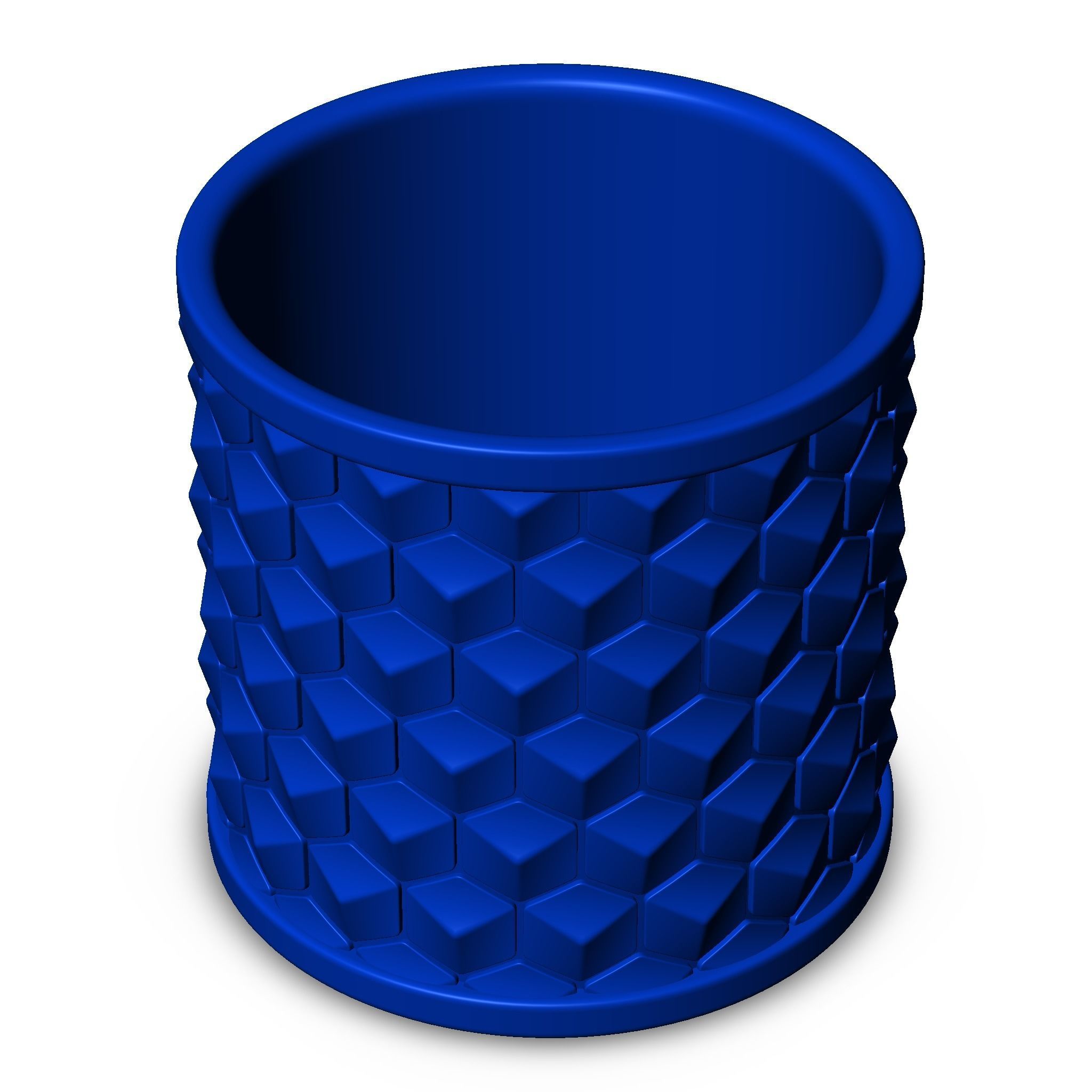 Honeycomb Pen Holder 3d model for 3d printing 3D print model_6