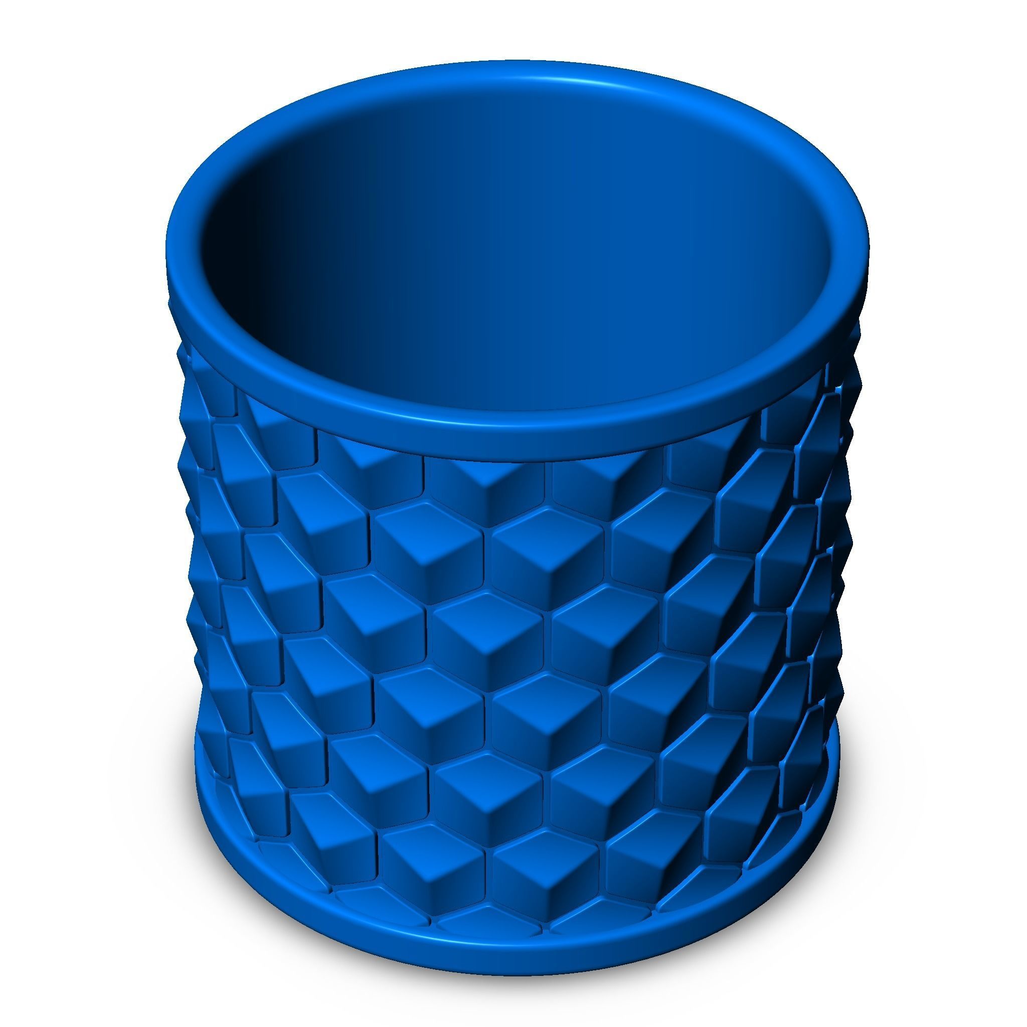 Honeycomb Pen Holder 3d model for 3d printing 3D print model_10