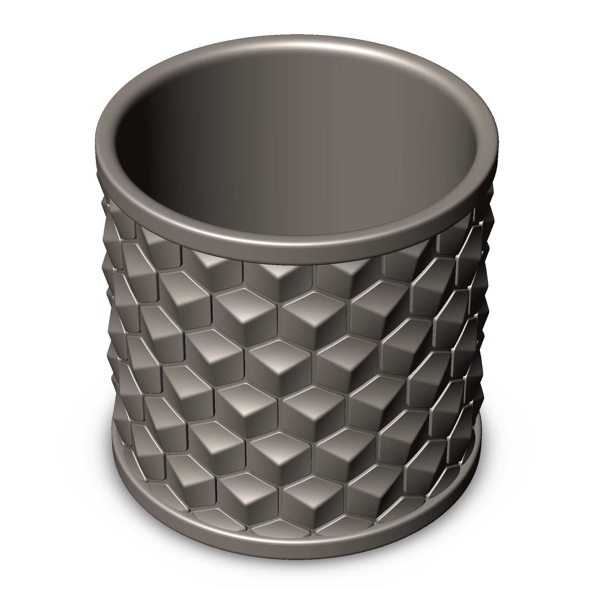 Honeycomb Pen Holder 3d model for 3d printing 3D print model_4