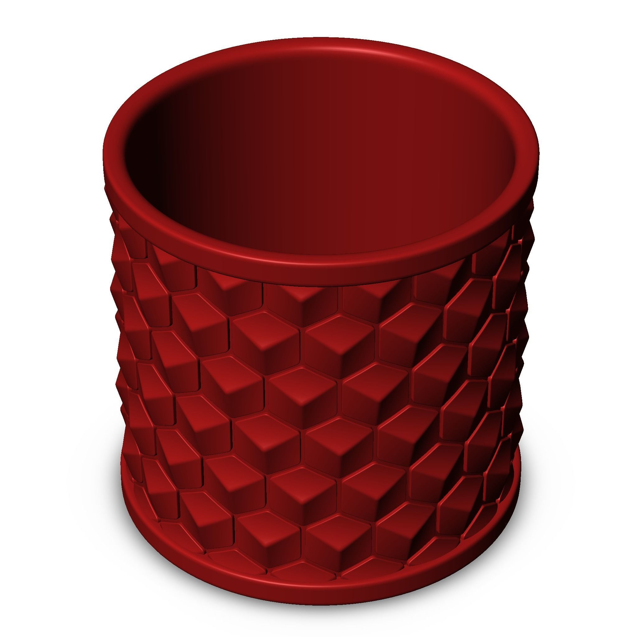 Honeycomb Pen Holder 3d model for 3d printing 3D print model_7