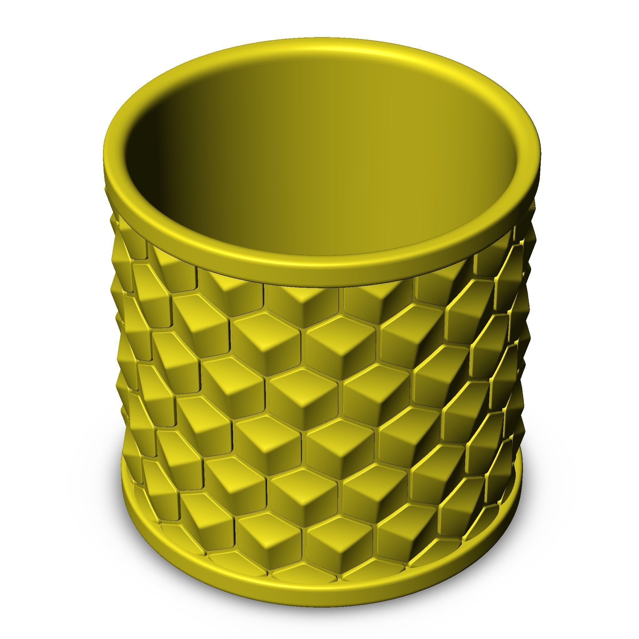Honeycomb Pen Holder 3d model for 3d printing 3D print model_5