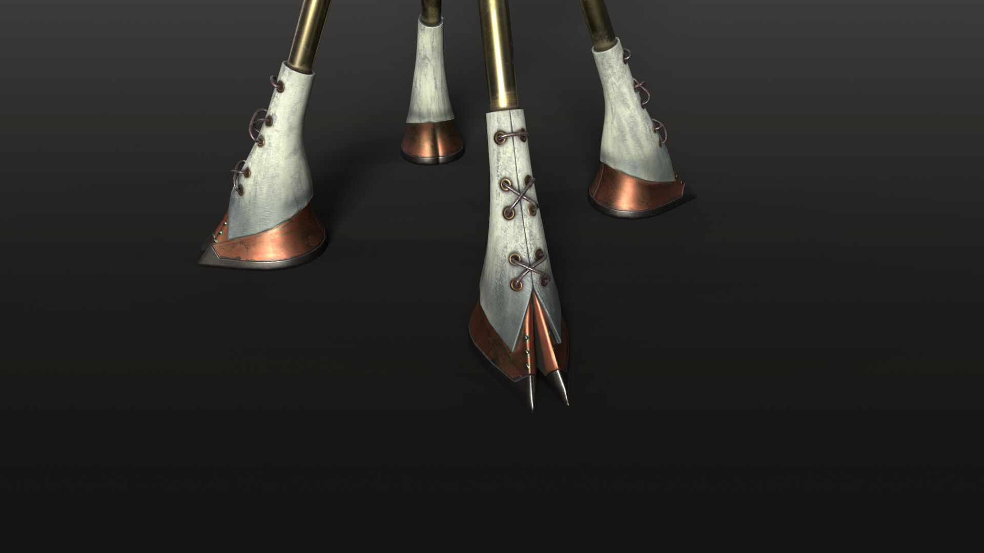 Robot Gentleman PBR Game-Ready Low-poly 3D model_15