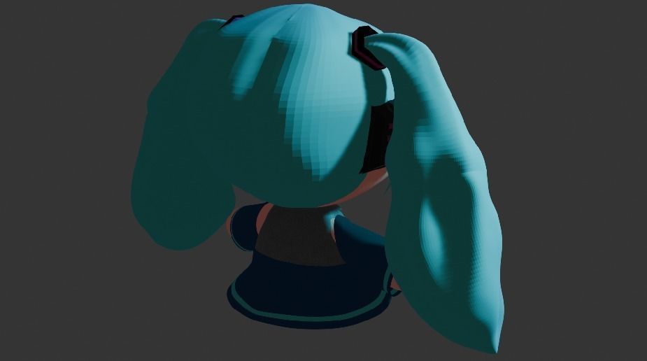 Miku Hatsune Plushie Free 3D model_3