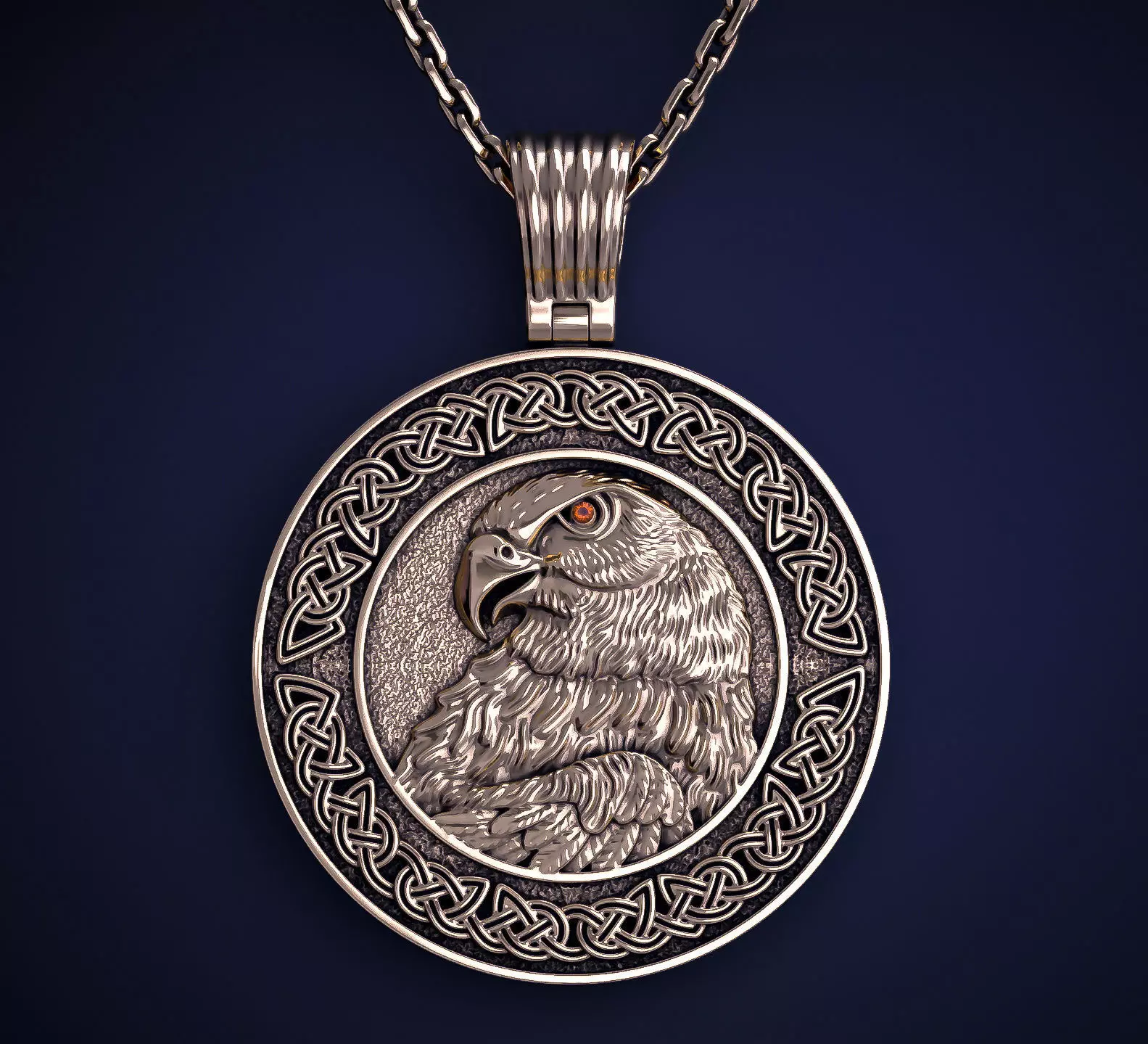 FALCON PENDANT 3D print model_0