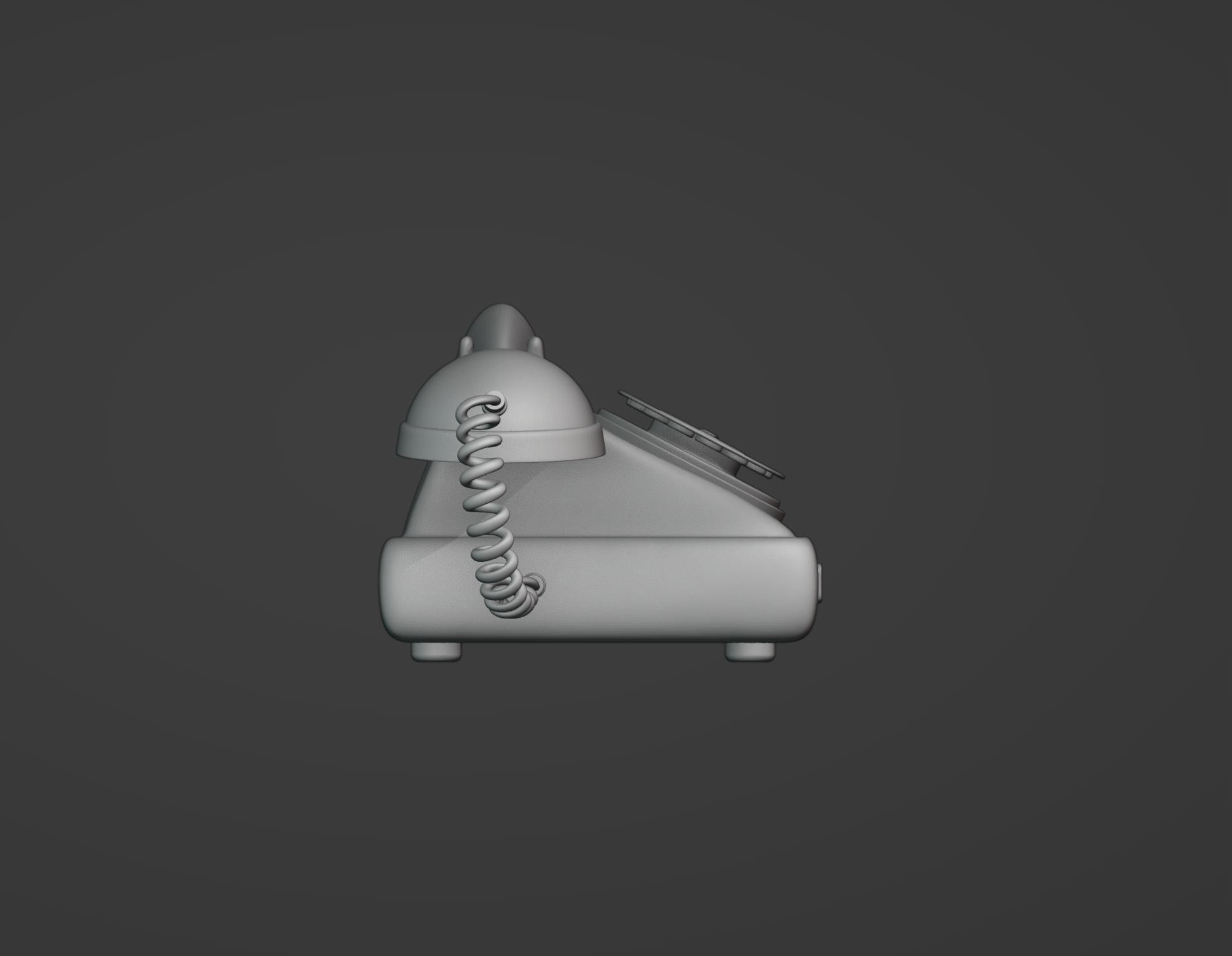 Old Telephone 3D print model_5