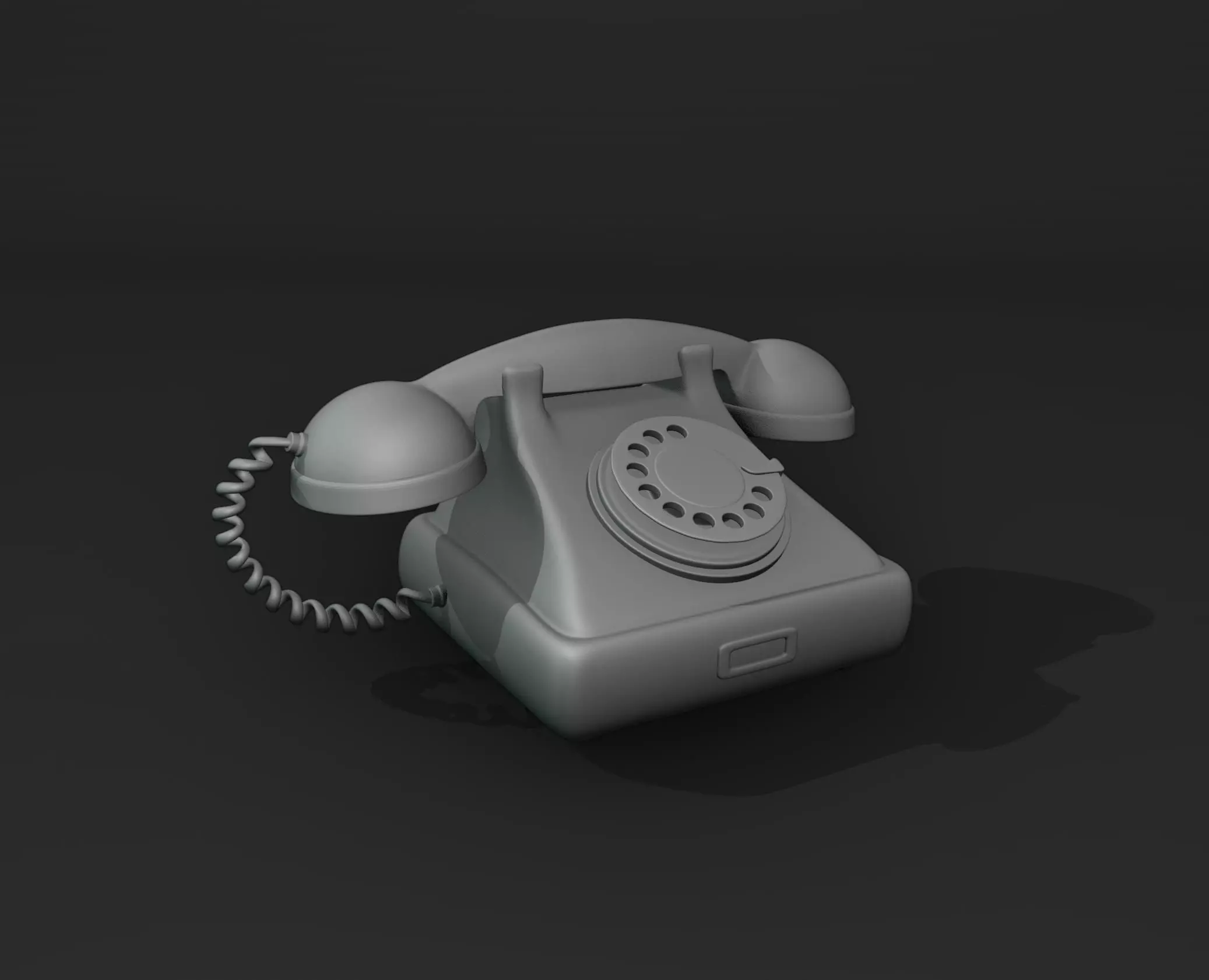Old Telephone 3D print model_0