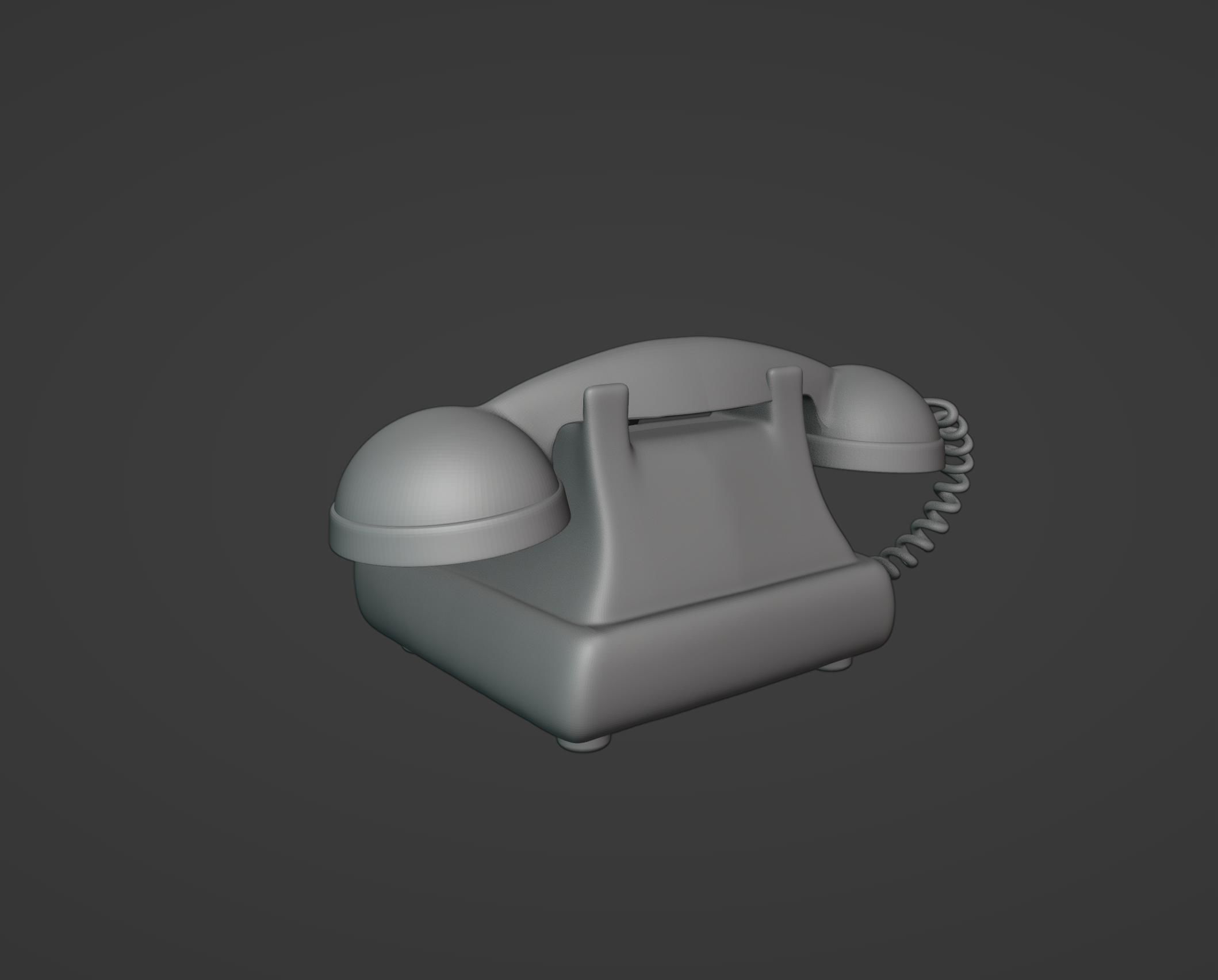 Old Telephone 3D print model_6