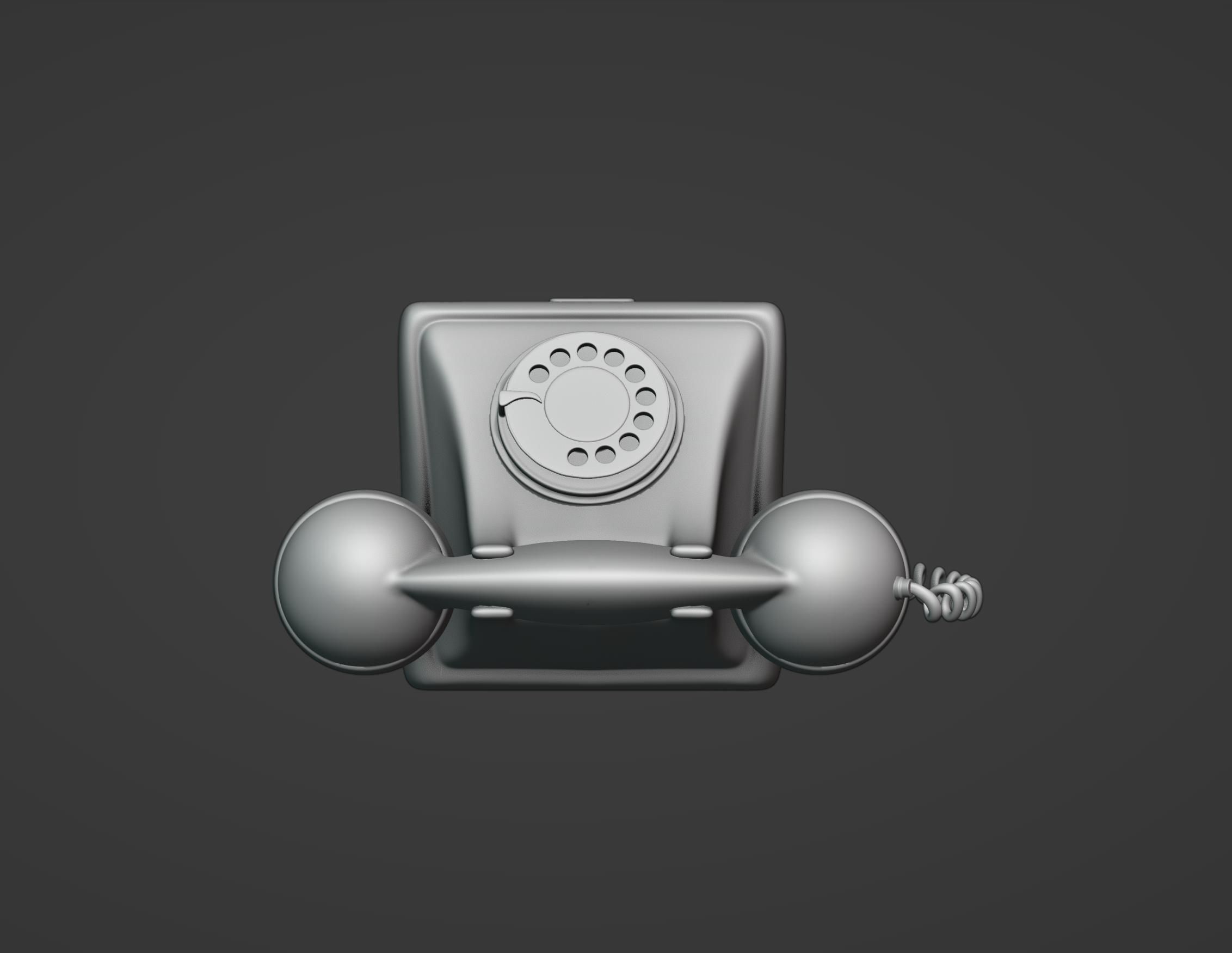 Old Telephone 3D print model_8