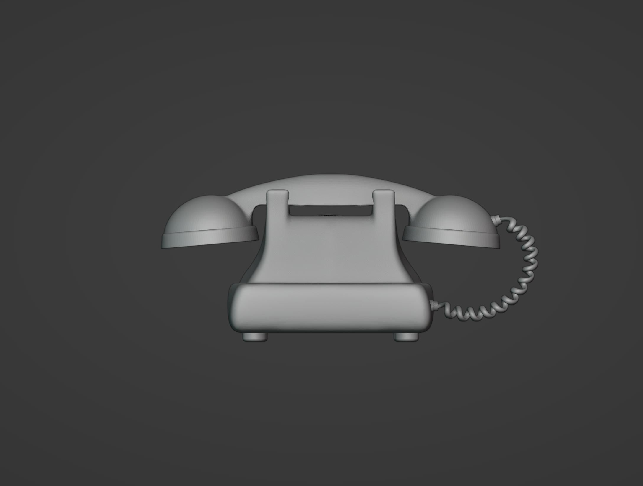 Old Telephone 3D print model_9
