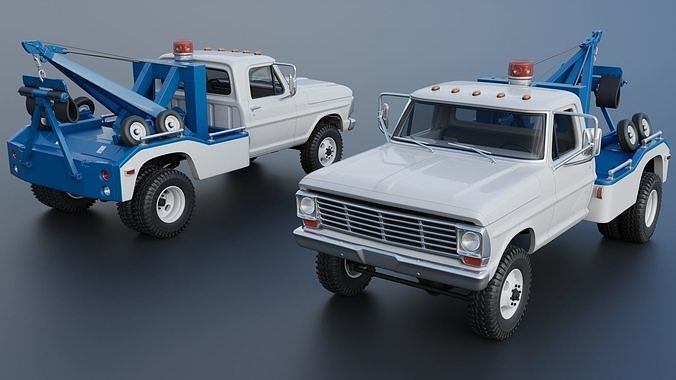F-350 Wrecker 1969 3D print model 2