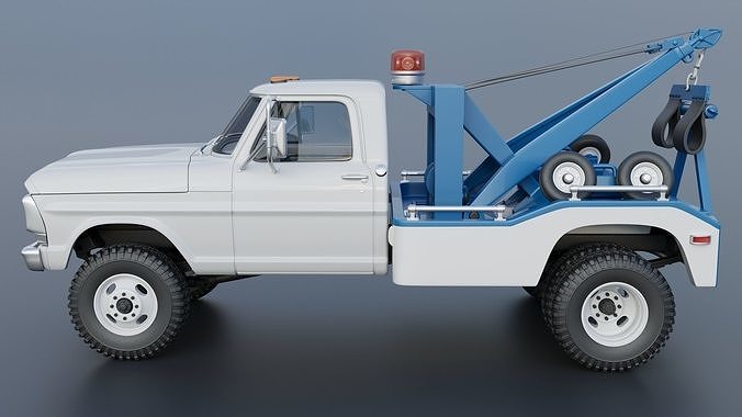 F-350 Wrecker 1969 3D print model 4