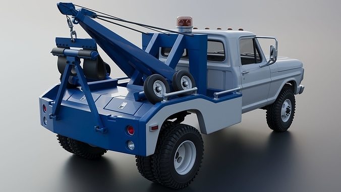 F-350 Wrecker 1969 3D print model 7