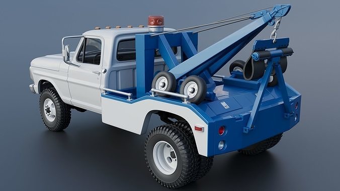 F-350 Wrecker 1969 3D print model 5