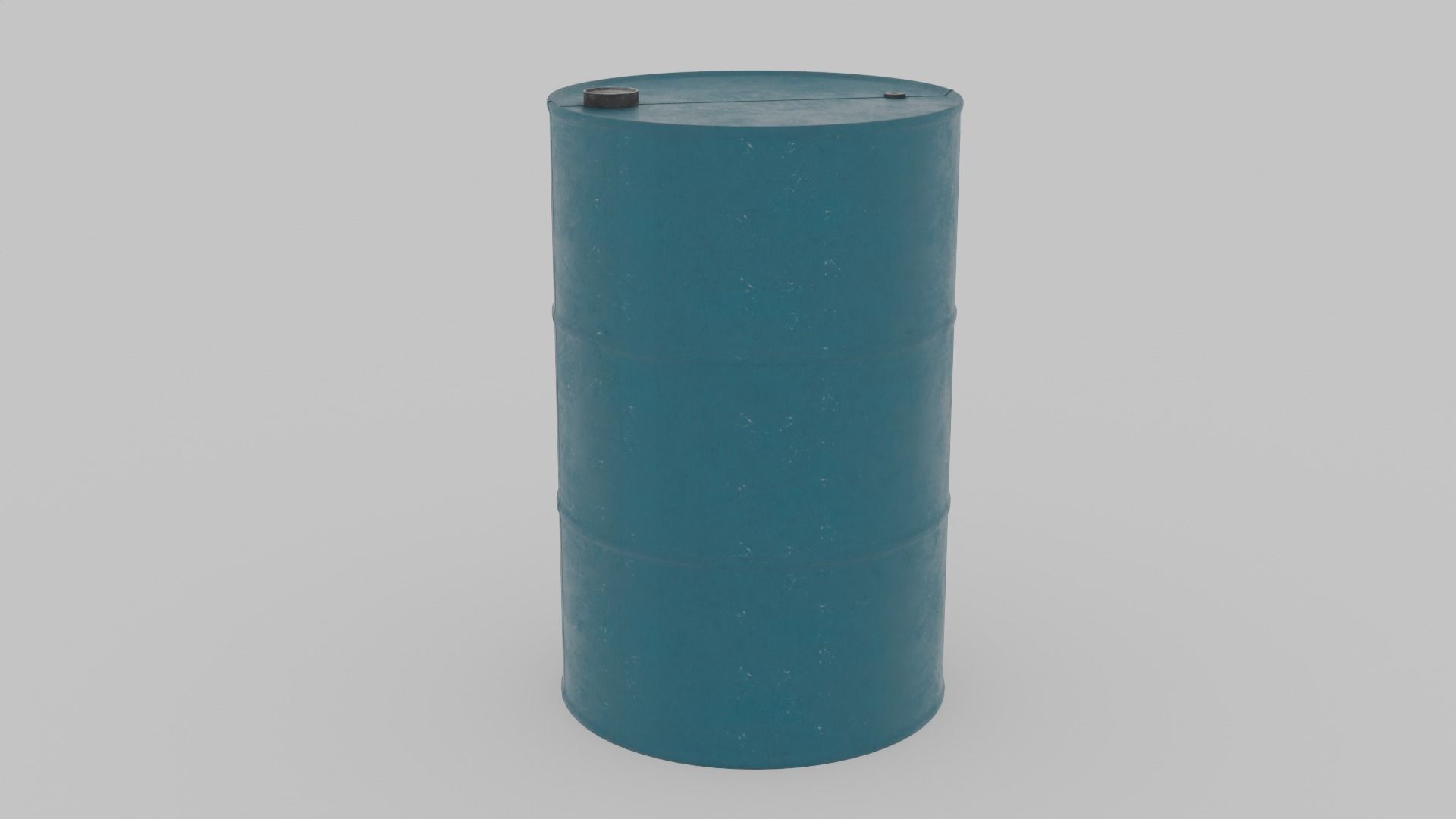 Metal Barrels Low-poly 3D model_7